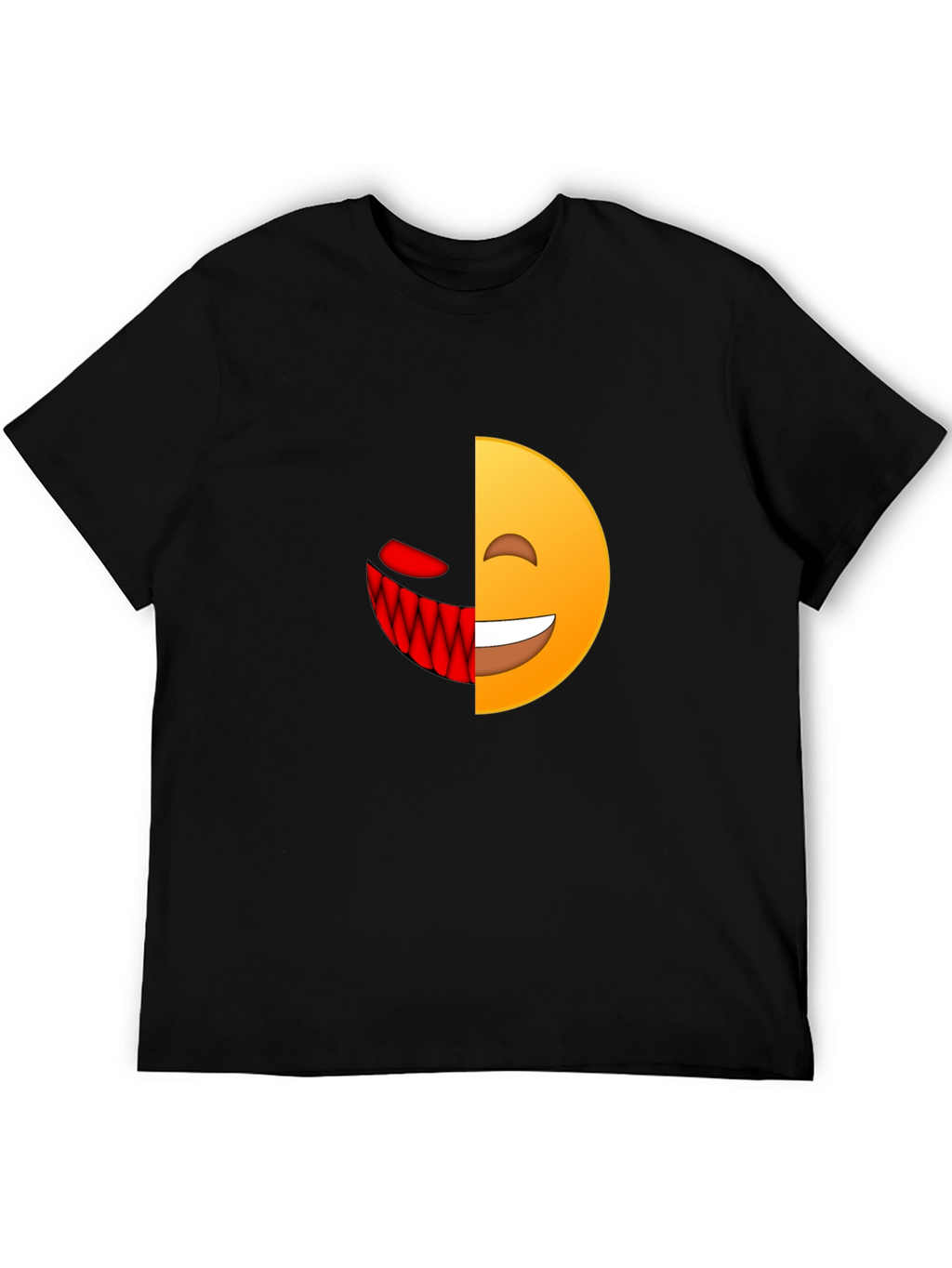Evil Emoji Graphic T-Shirt - Mens Black Tee