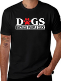 Dogs Because People Suck Funny Graphic Tee