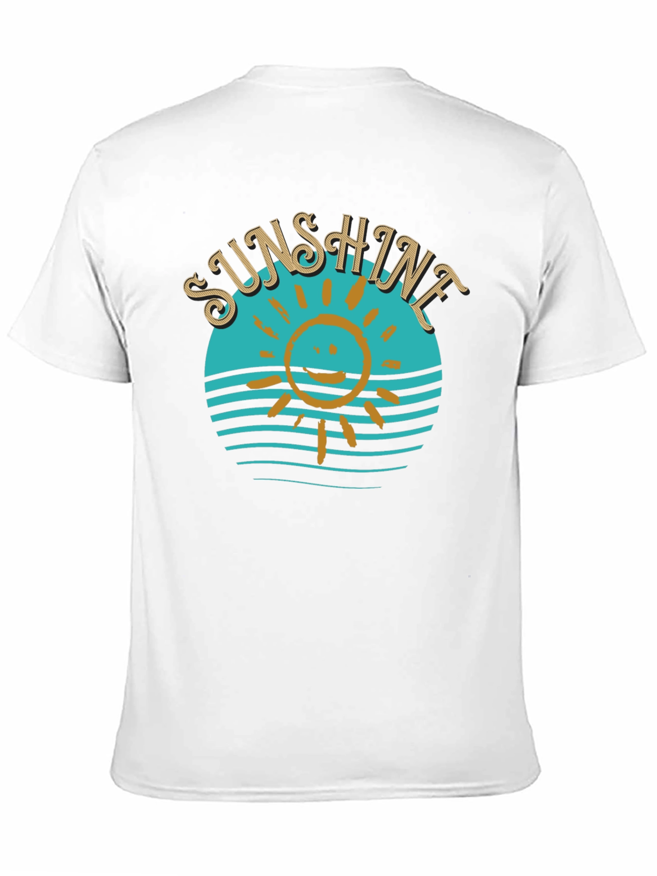 Sunshine Graphic T-Shirt Black Cotton Tee