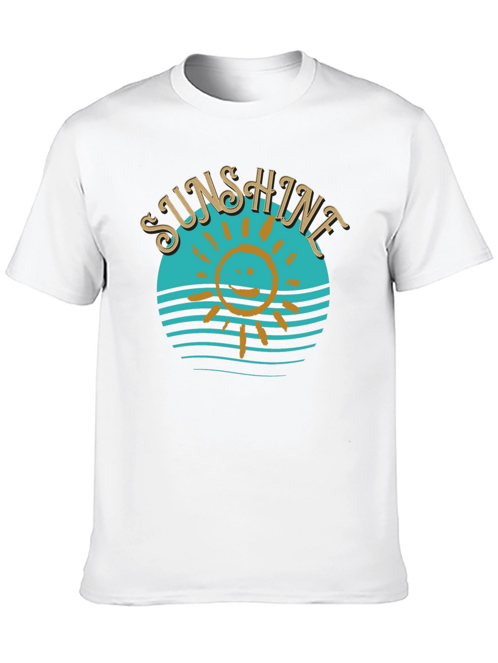 Sunshine Graphic T-Shirt Black Cotton Tee