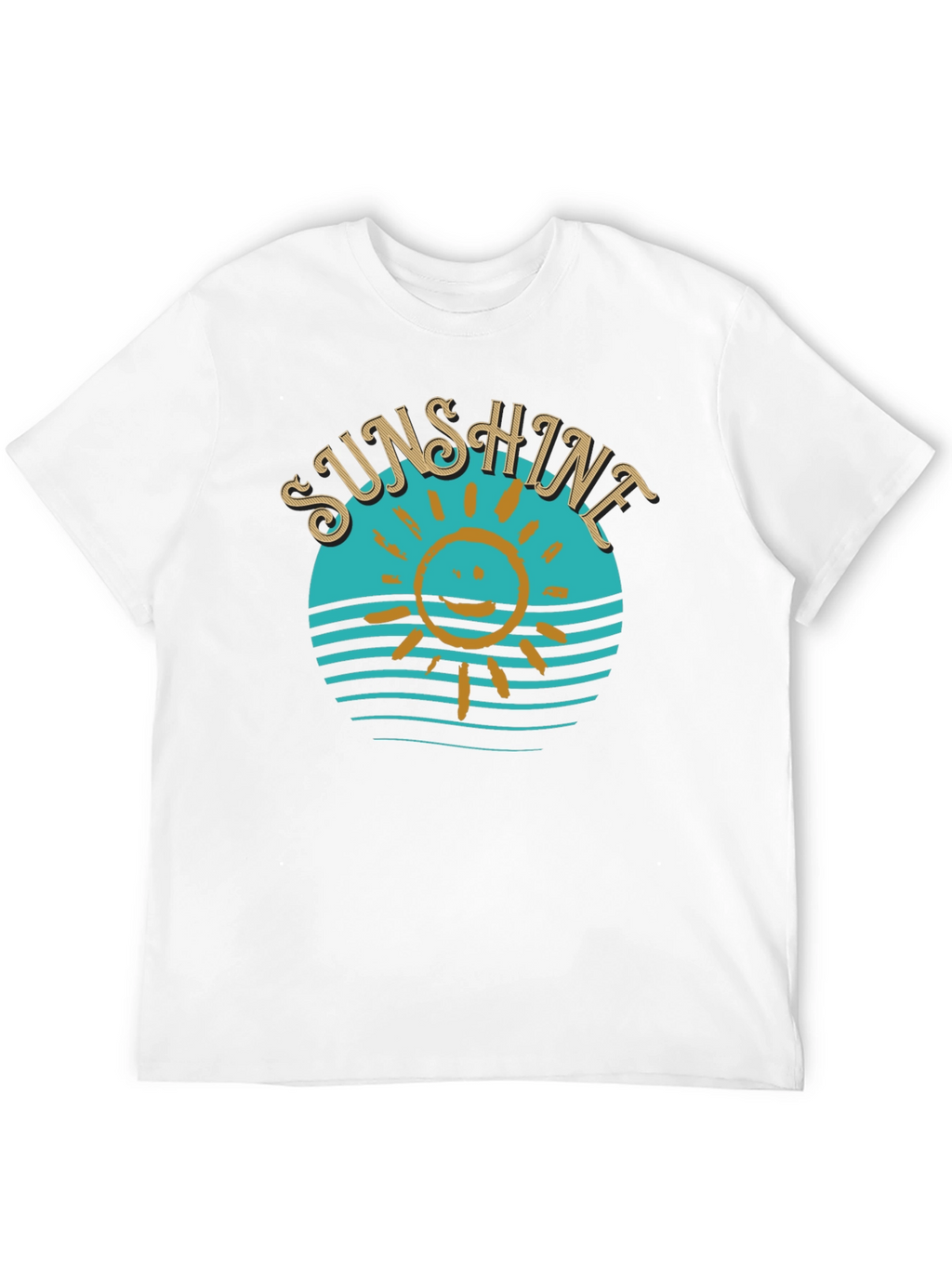 Sunshine Graphic T-Shirt Black Cotton Tee
