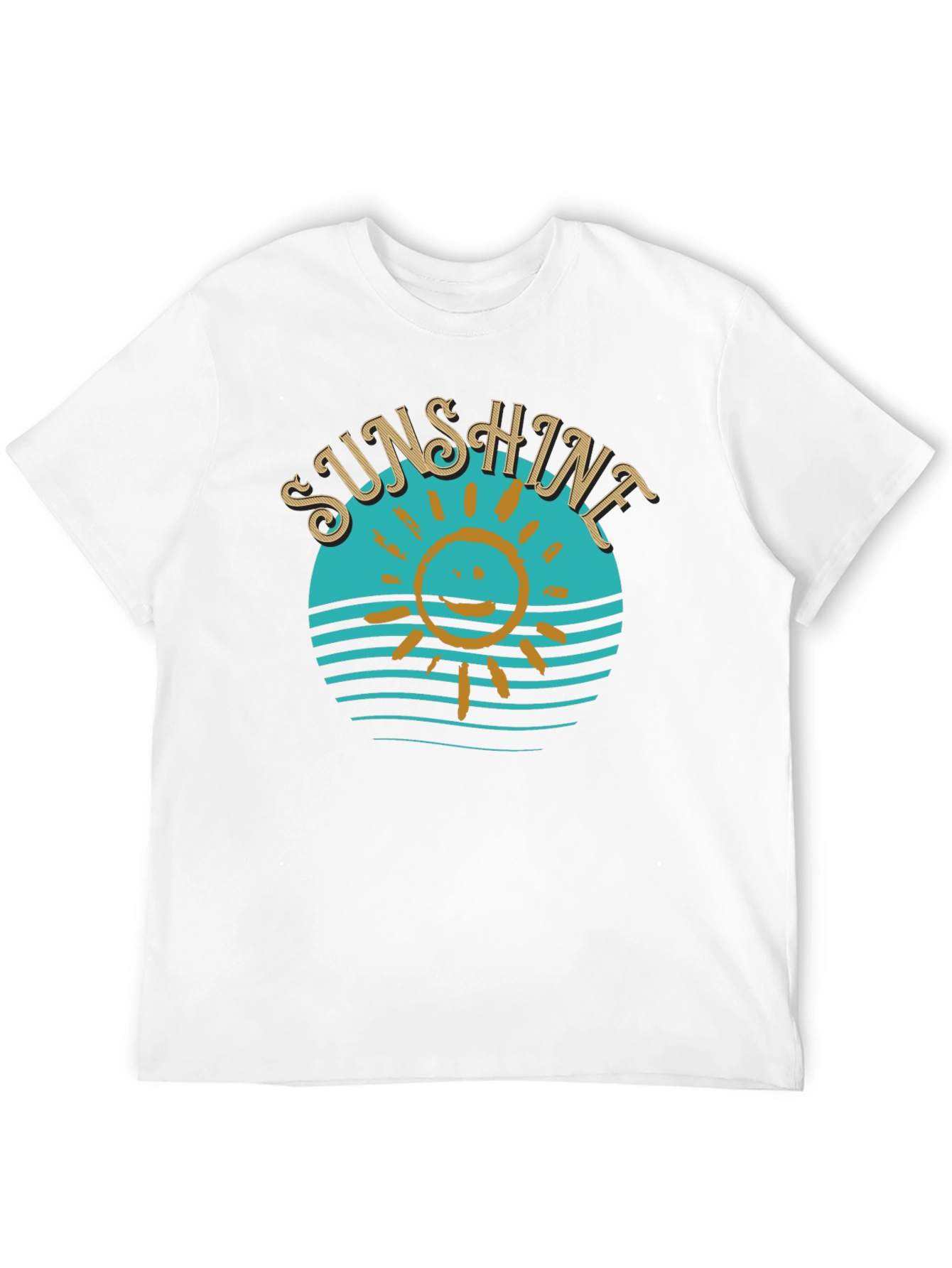 Sunshine Graphic T-Shirt Black Cotton Tee