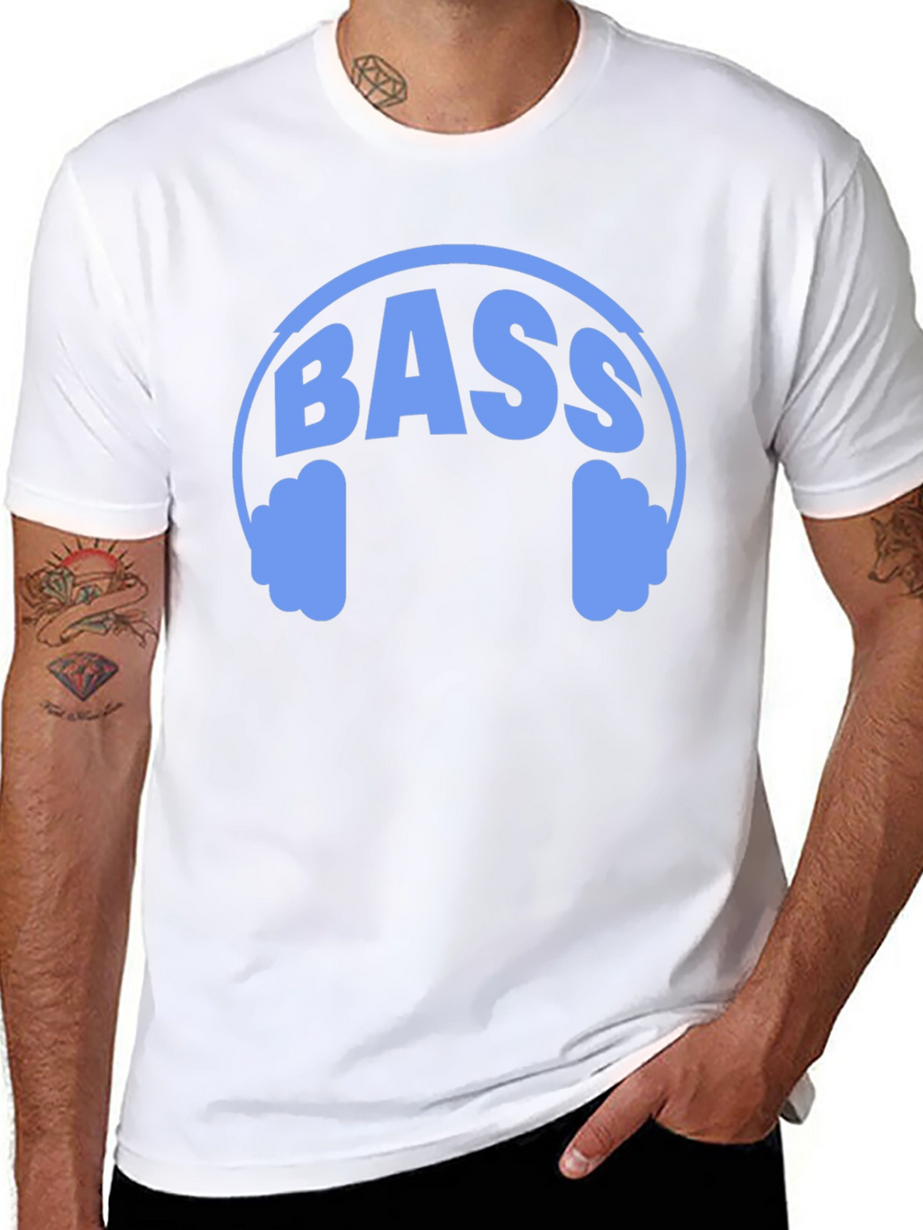 Bass Headphone Graphic T-Shirt - Music Lover Tee