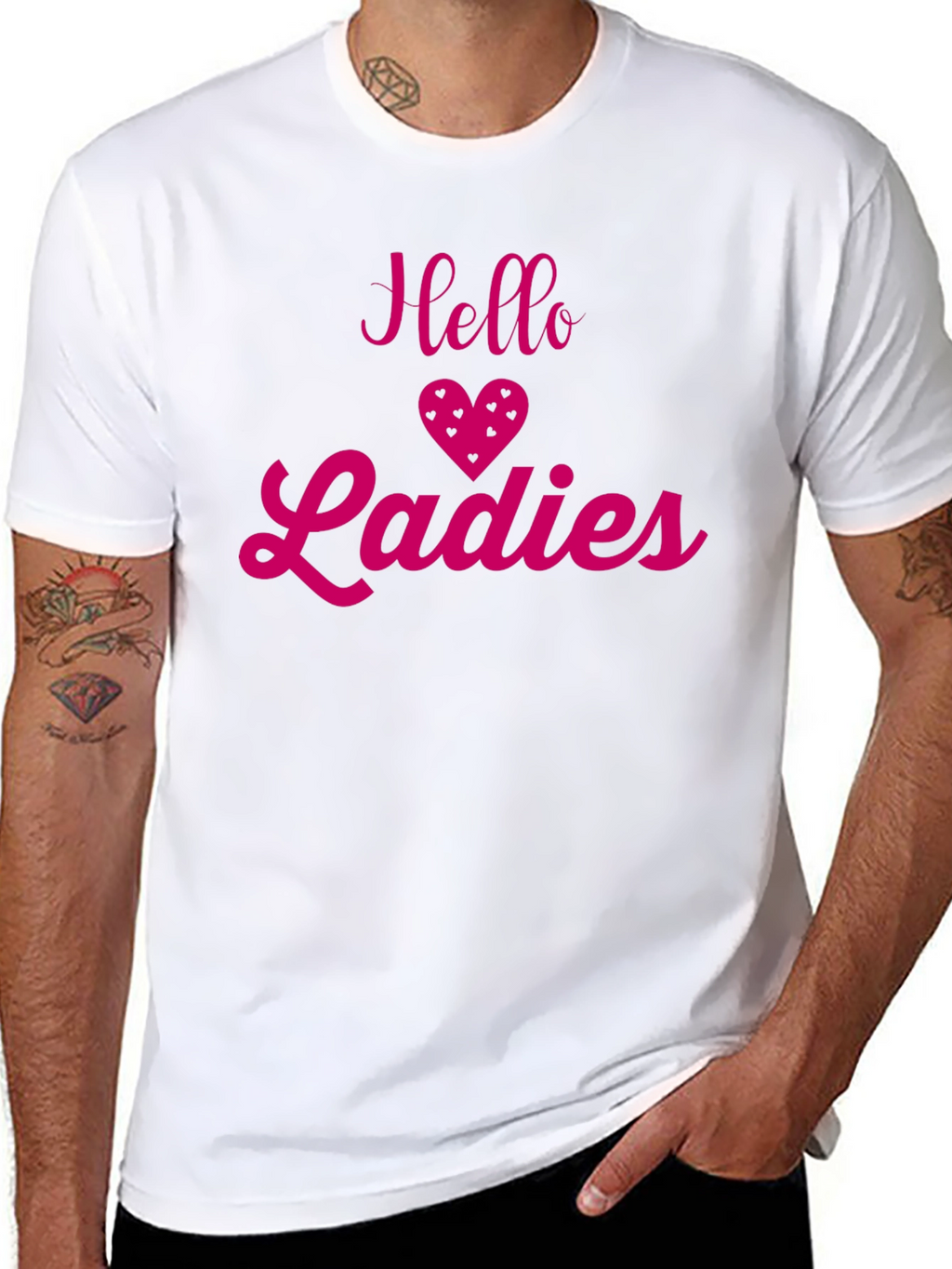 Hello Ladies T-Shirt - Fun & Flirty Design