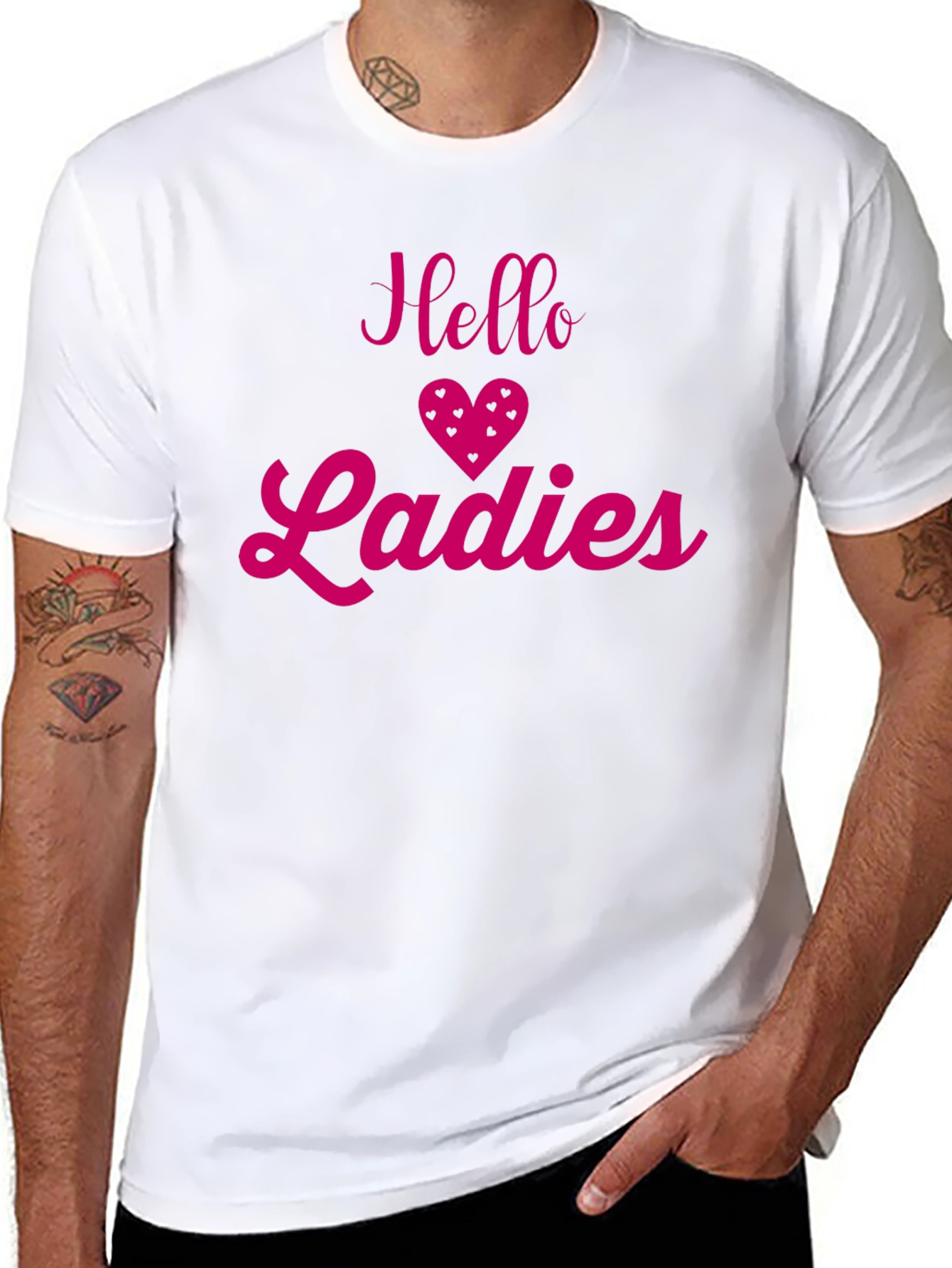 Hello Ladies T-Shirt - Fun & Flirty Design