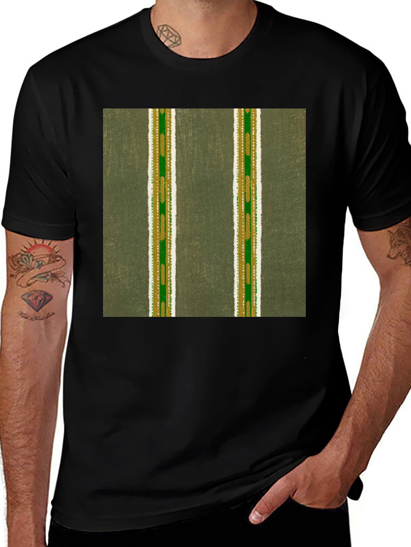Striped Pattern T-Shirt