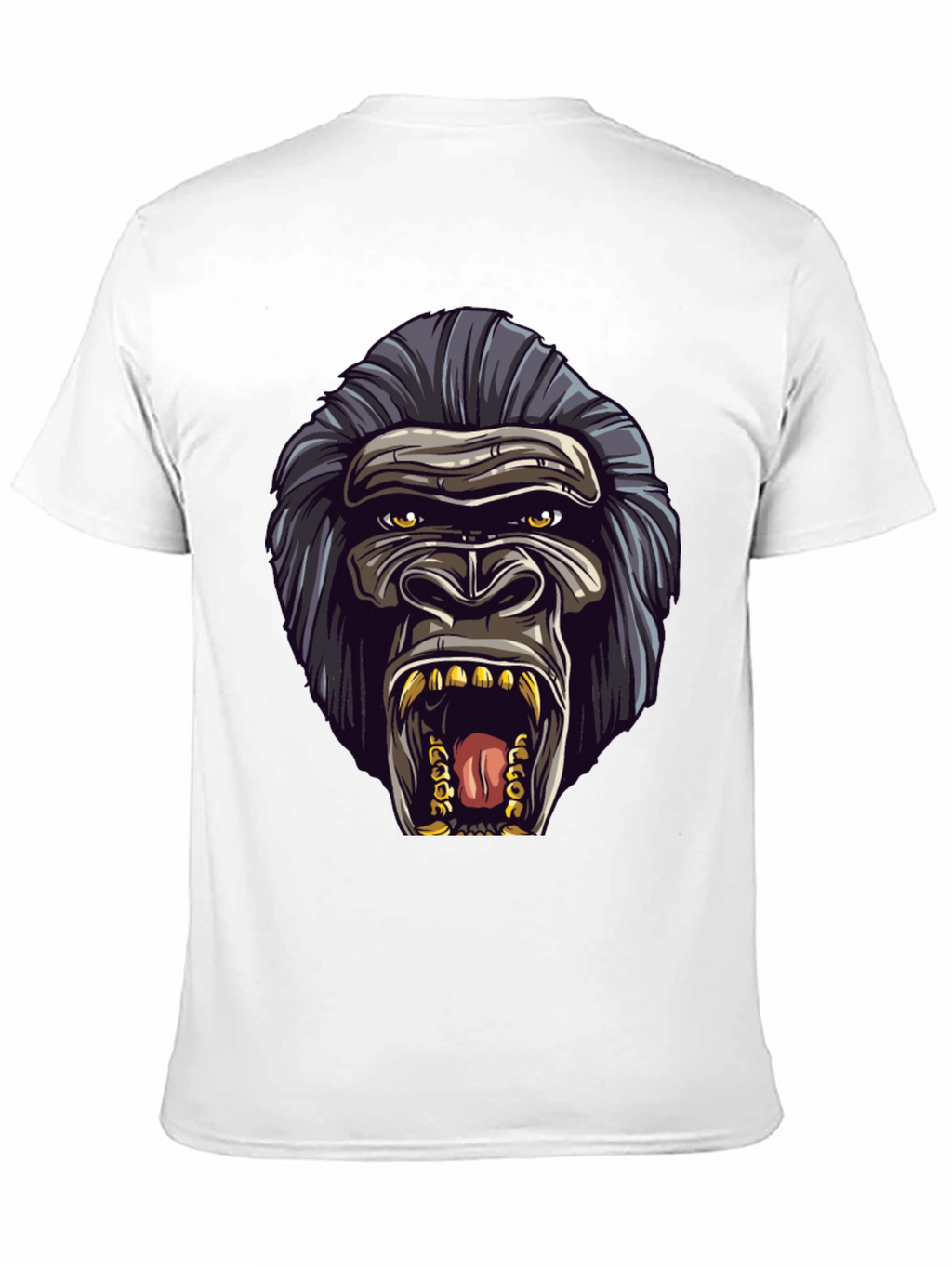 Gorilla Graphic Black T-Shirt - Bold Animal Design