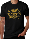 King of Christmas Graphic Tee - Holiday Festive Shirt