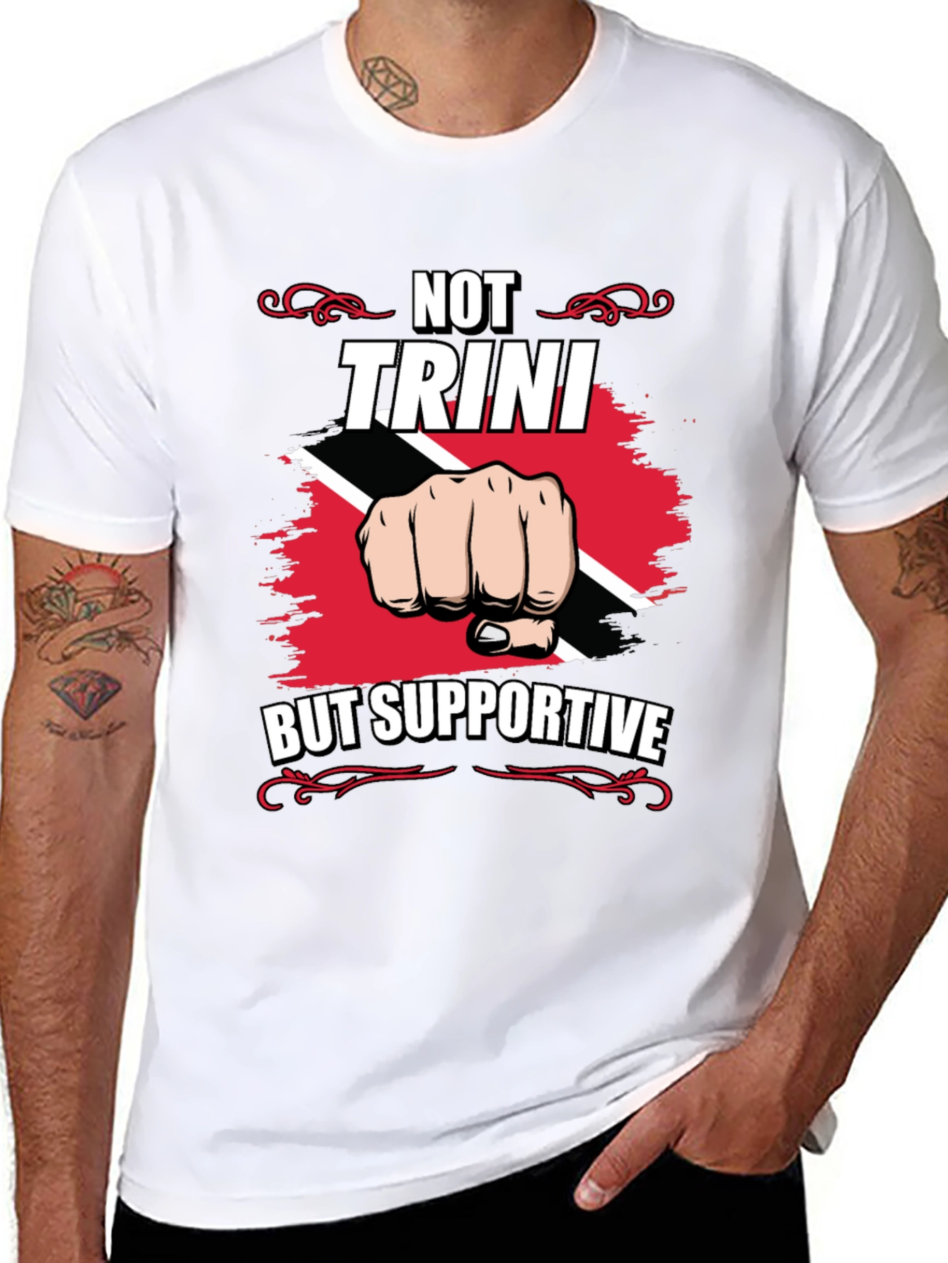 Trini Supporter Tee - Trinidad & Tobago Pride