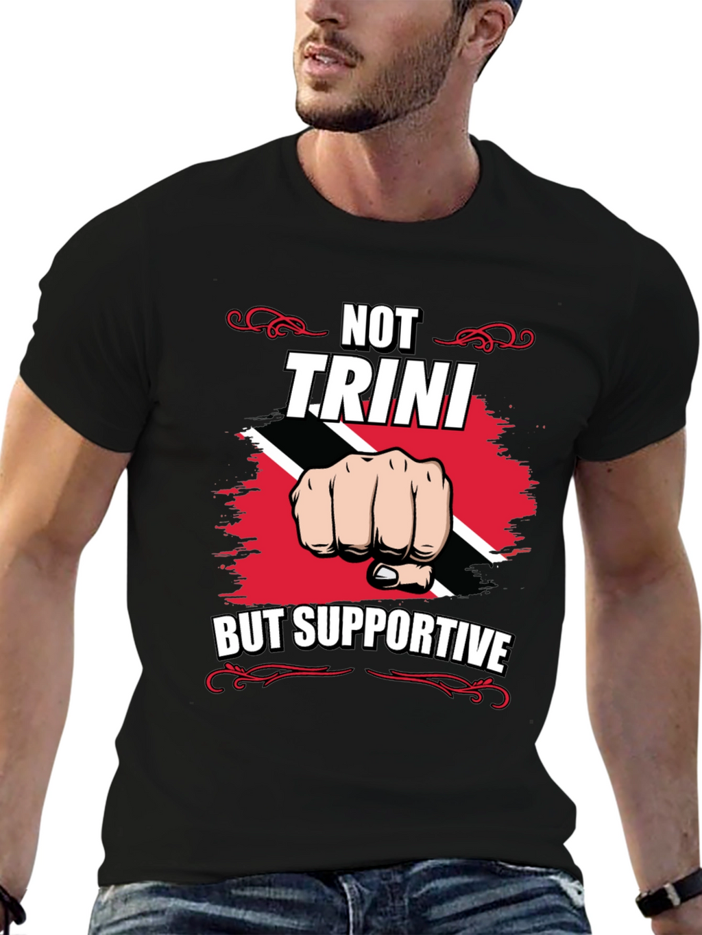 Trini Supporter Tee - Trinidad & Tobago Pride