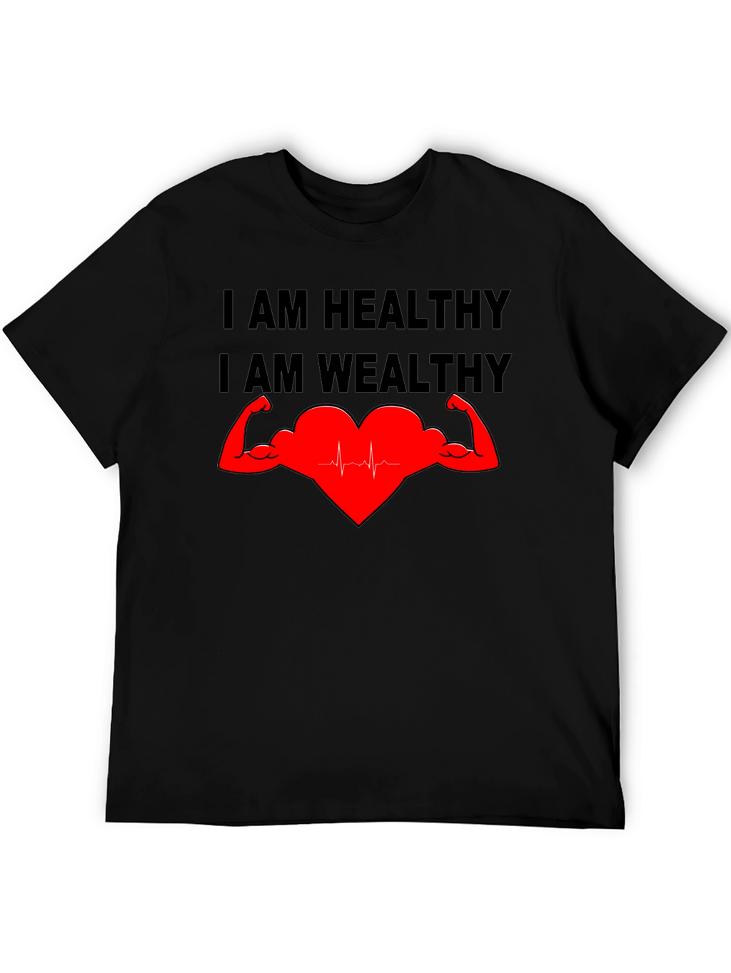 Healthy & Wealthy T-Shirt - Strong Heart Graphic Tee