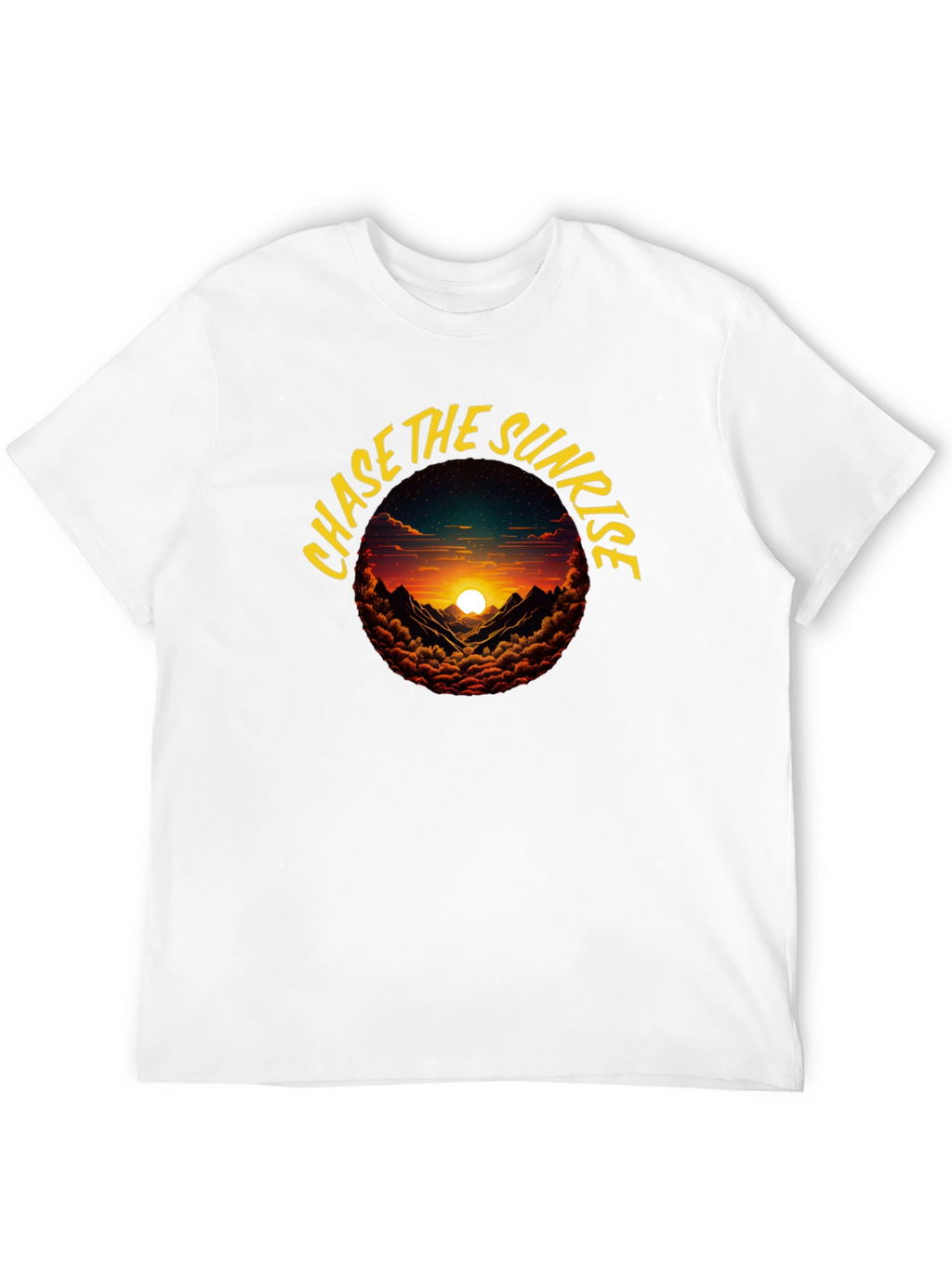 Chase the Sunrise Graphic Tee - Black