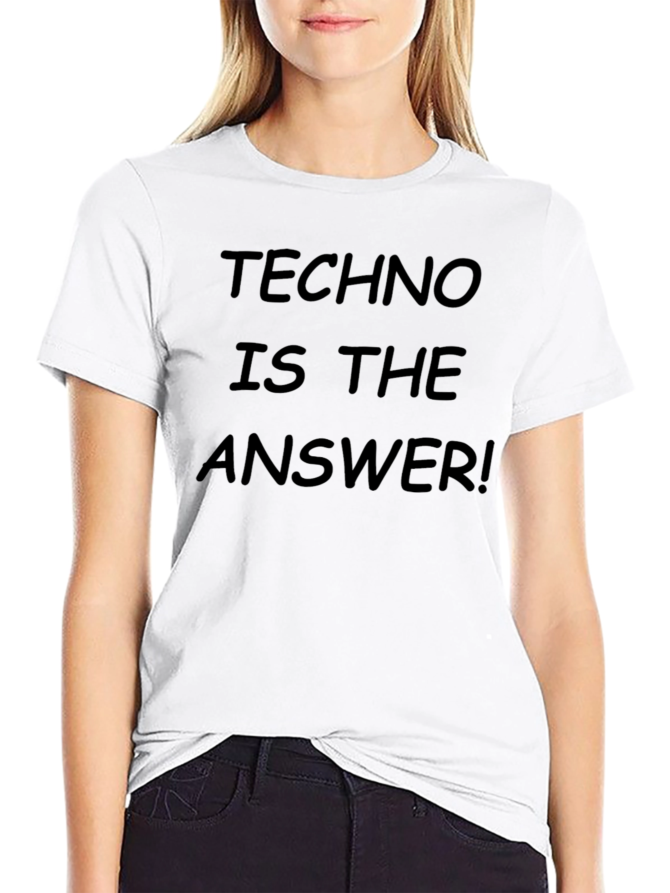 Techno is the Answer Black T-Shirt