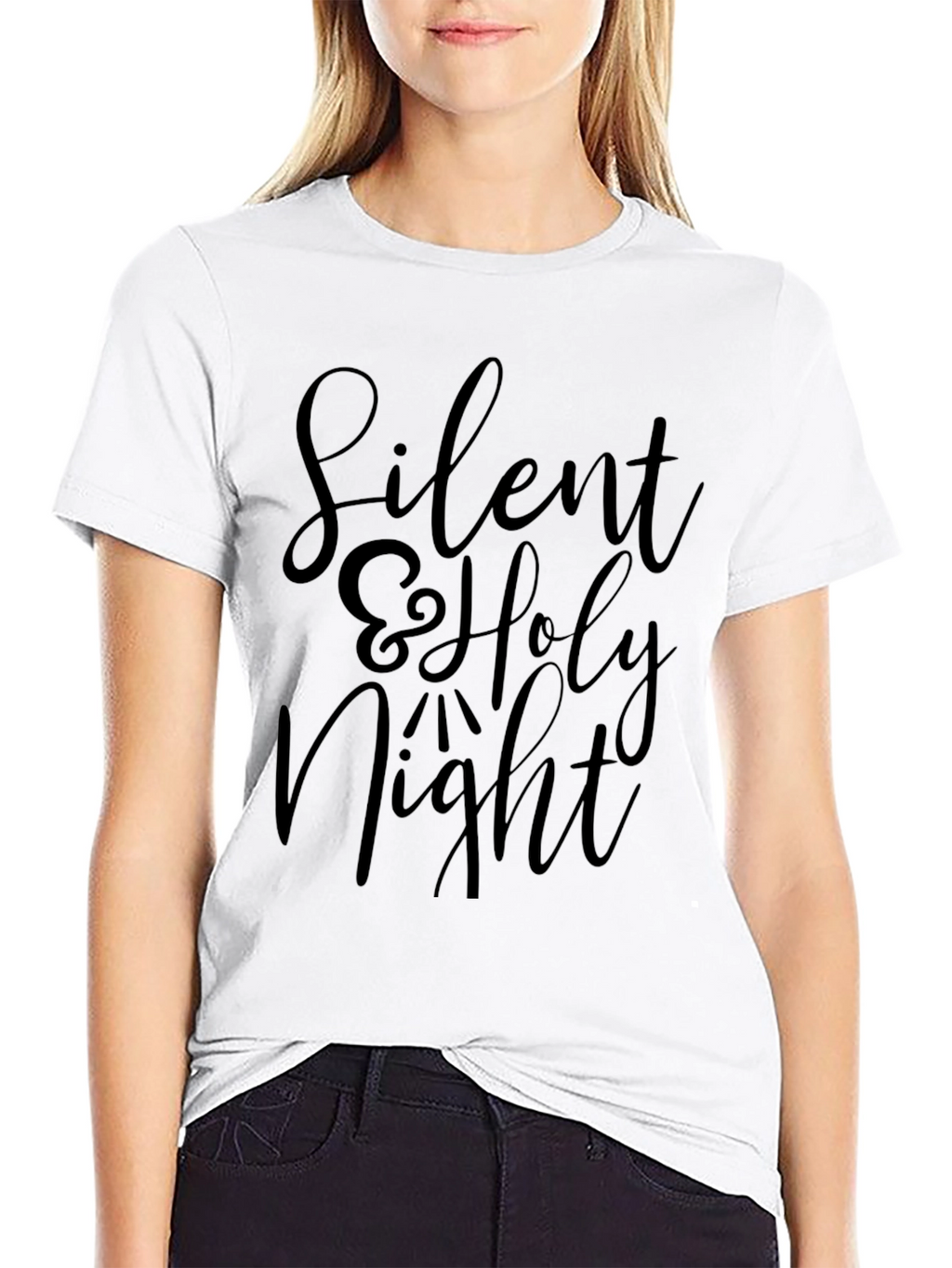 Silent & Holy Night Black T-Shirt