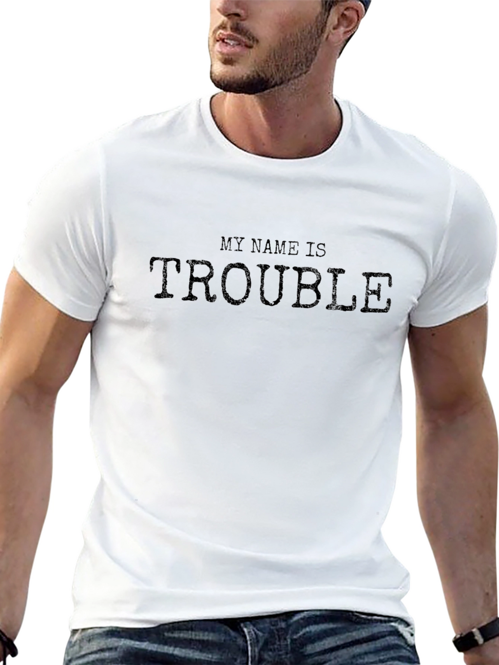 My Name is Trouble Black T-Shirt