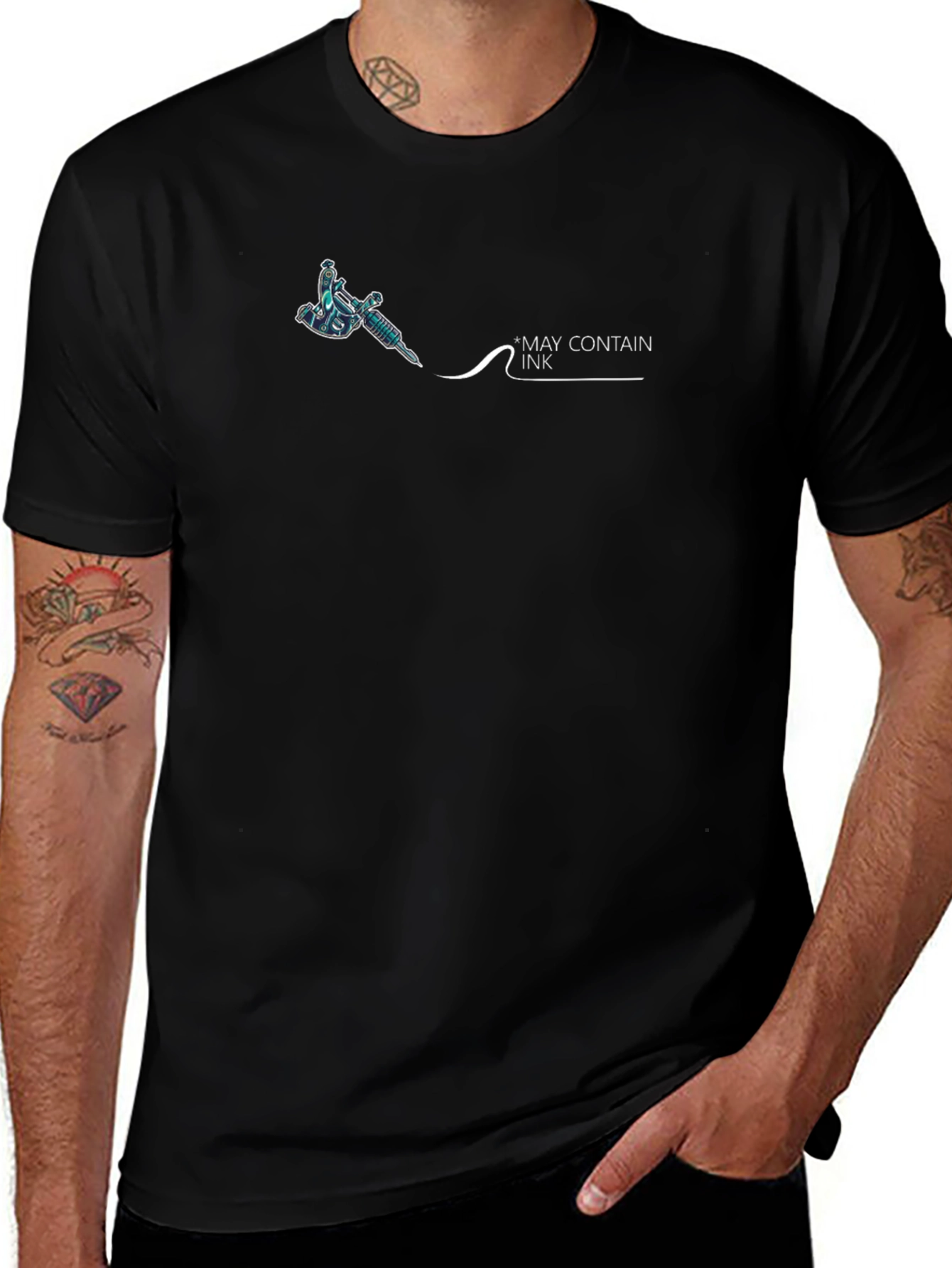 Tattoo Artist May Contain Ink Black T-Shirt