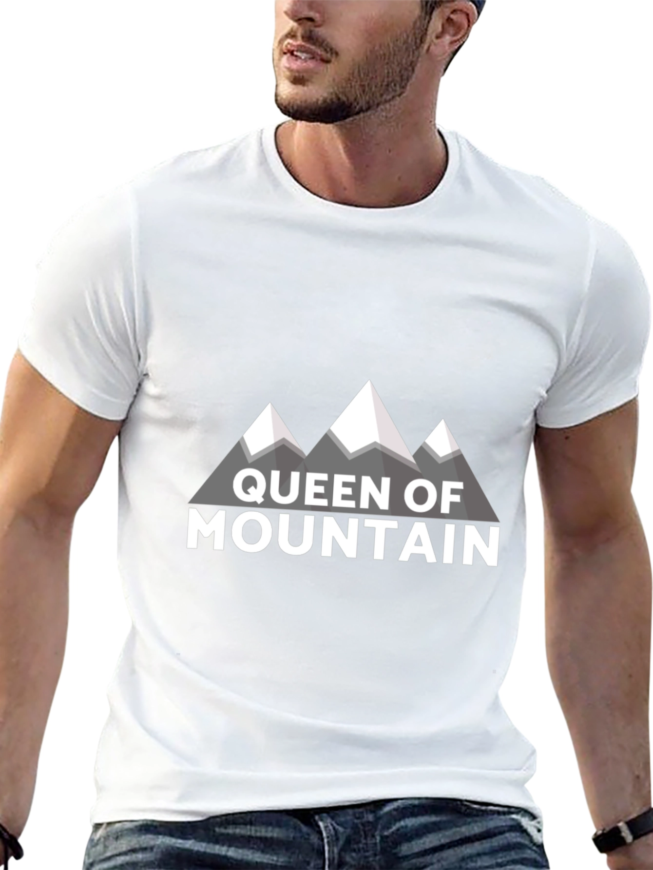 Queen of Mountain Graphic Tee - Black