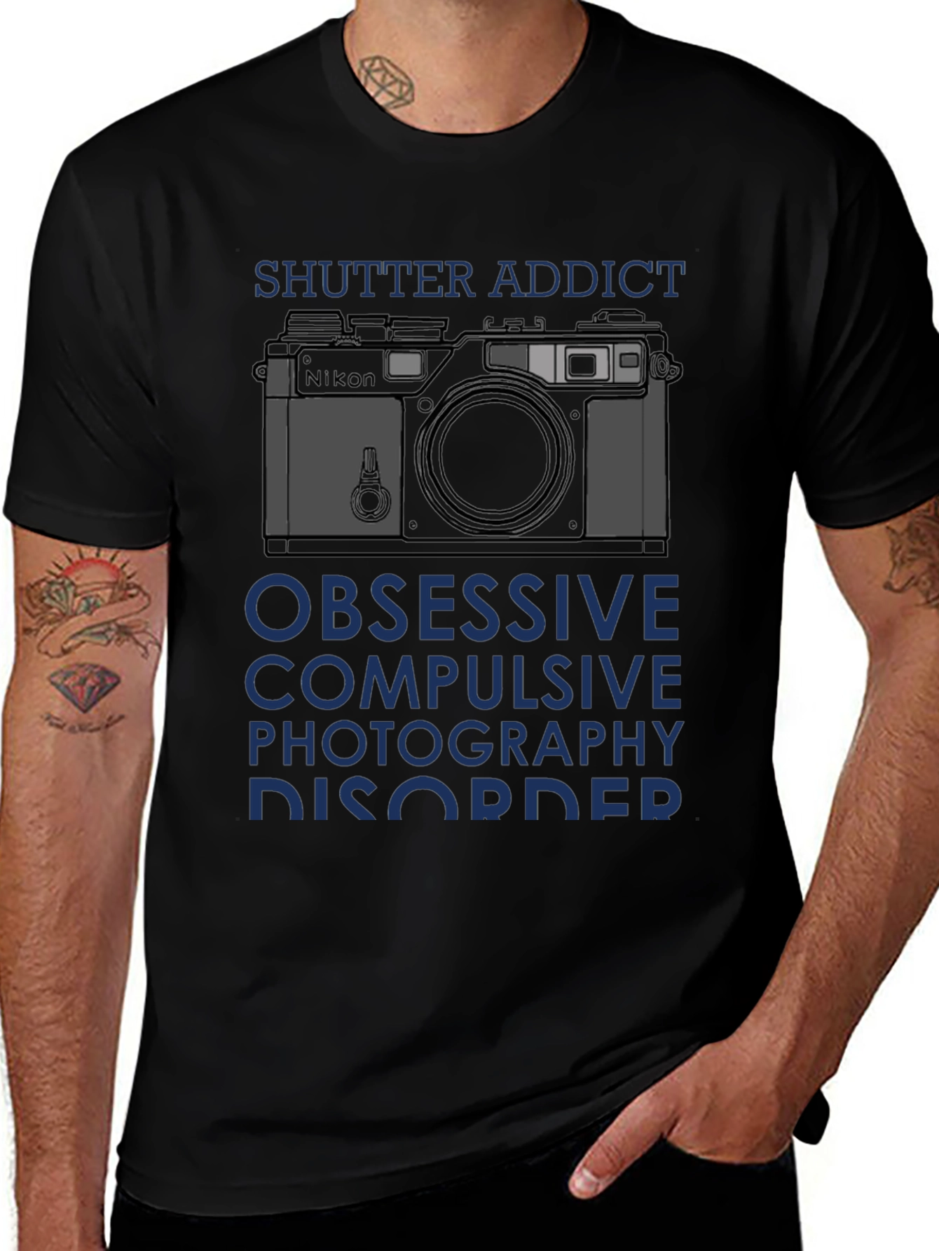 Shutter Addict T-Shirt - Obsessive Photography Disorder