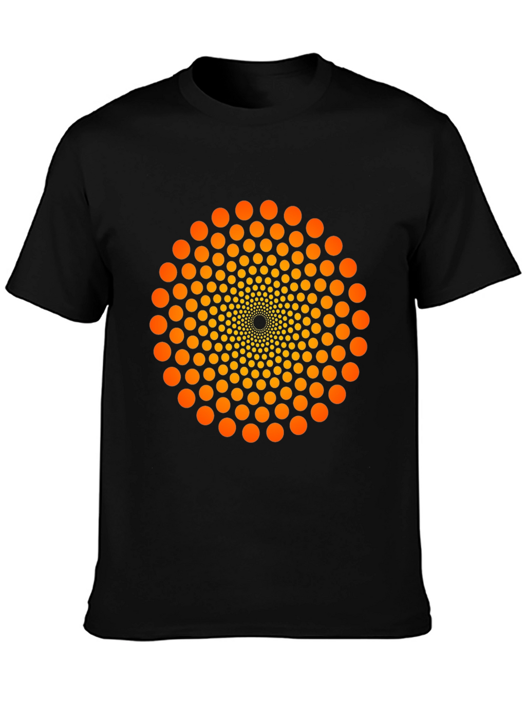 Geometric Dot Swirl T-Shirt - Eye-Catching Design