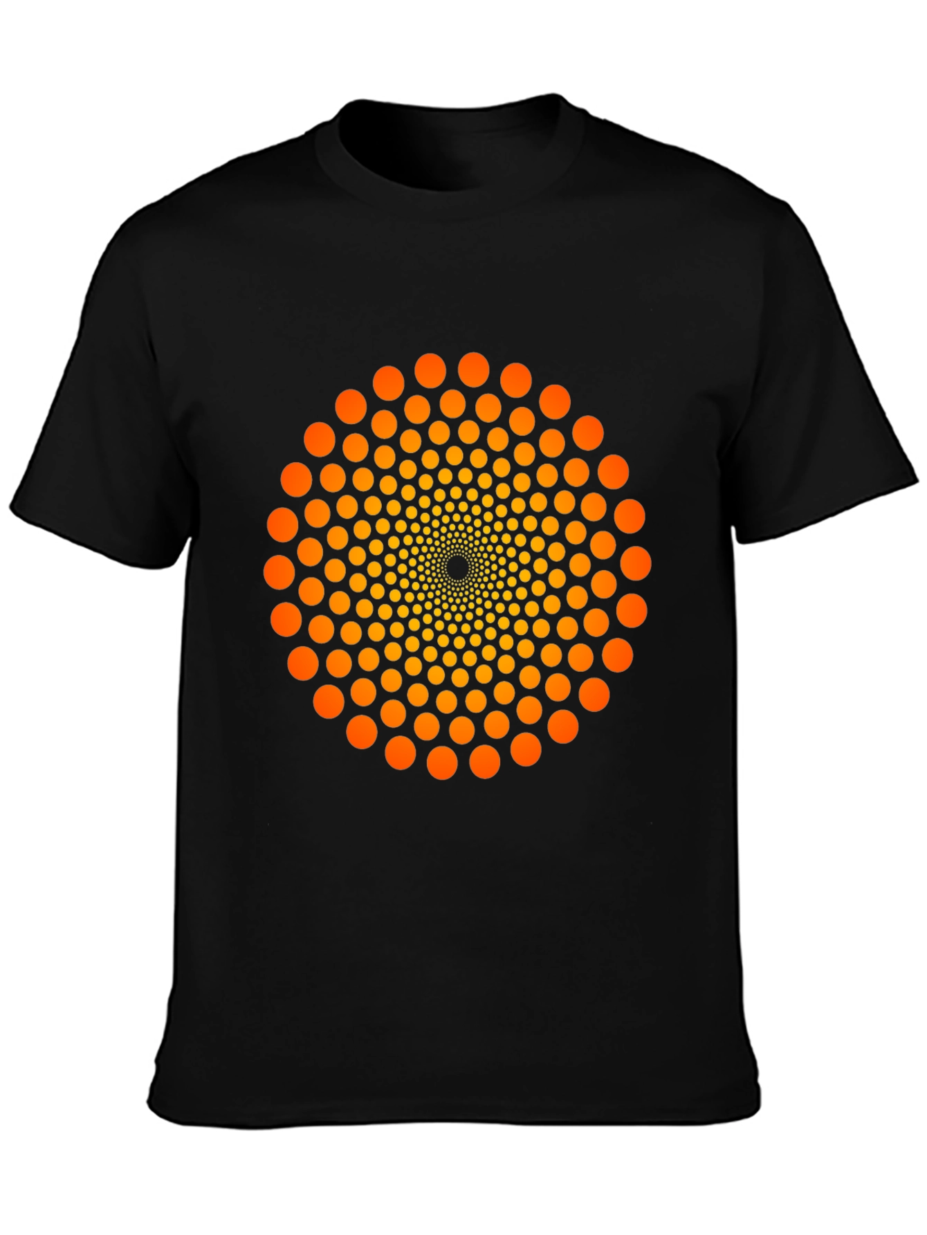 Geometric Dot Swirl T-Shirt - Eye-Catching Design