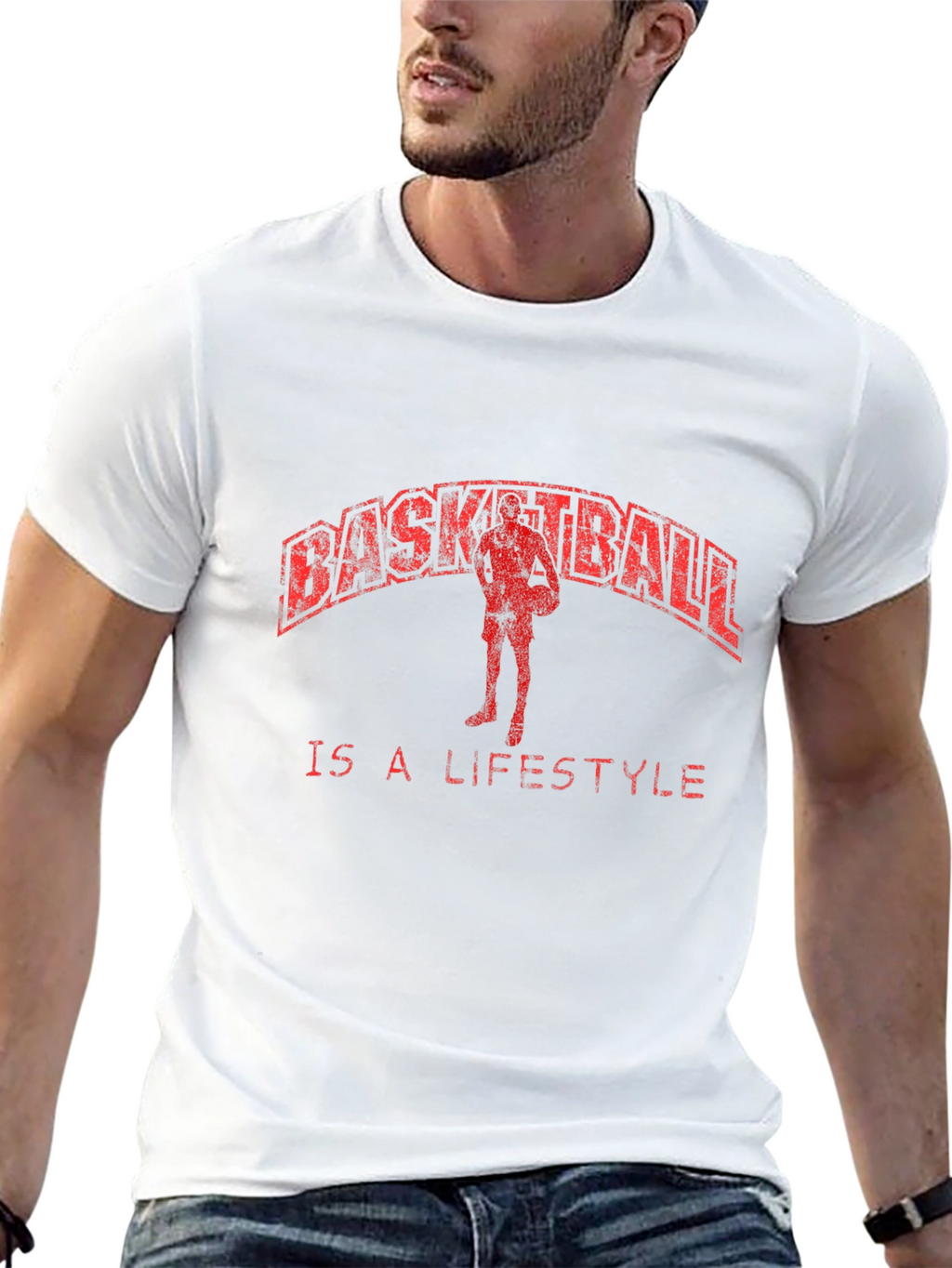 Basketball Lifestyle Graphic Tee - Cool Design