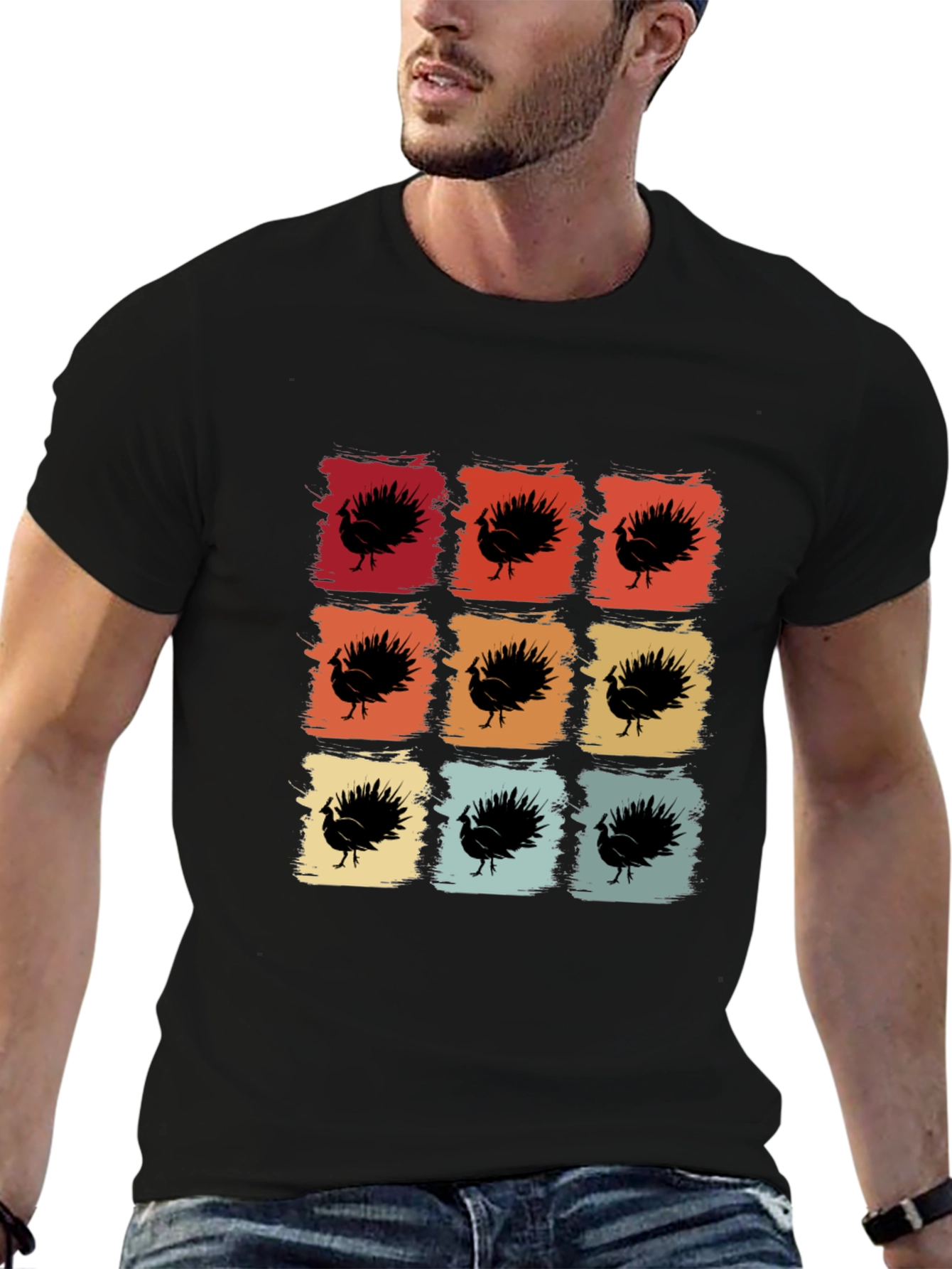 Retro Thanksgiving Turkey T-Shirt