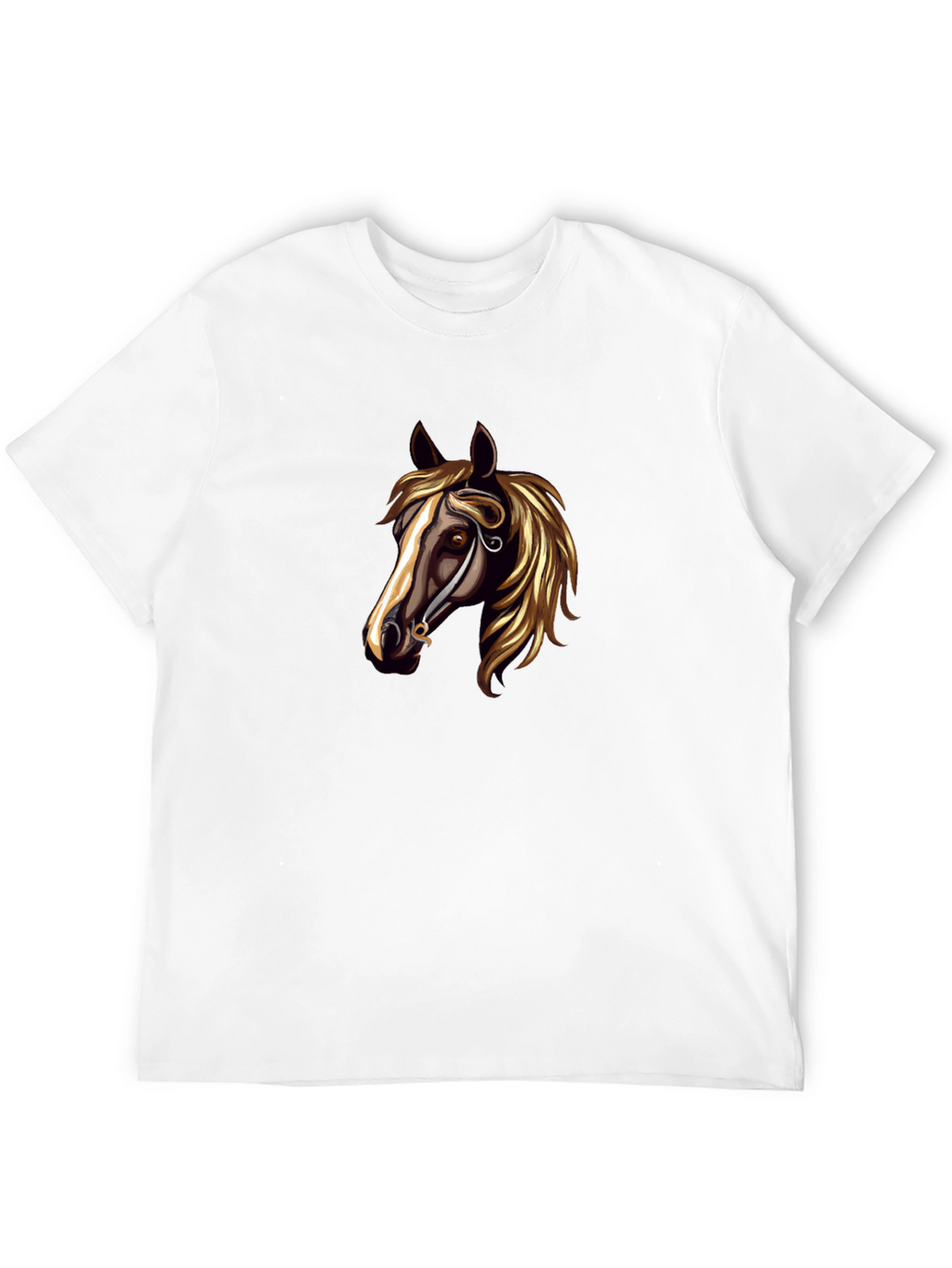 Horse Head Graphic Black T-Shirt