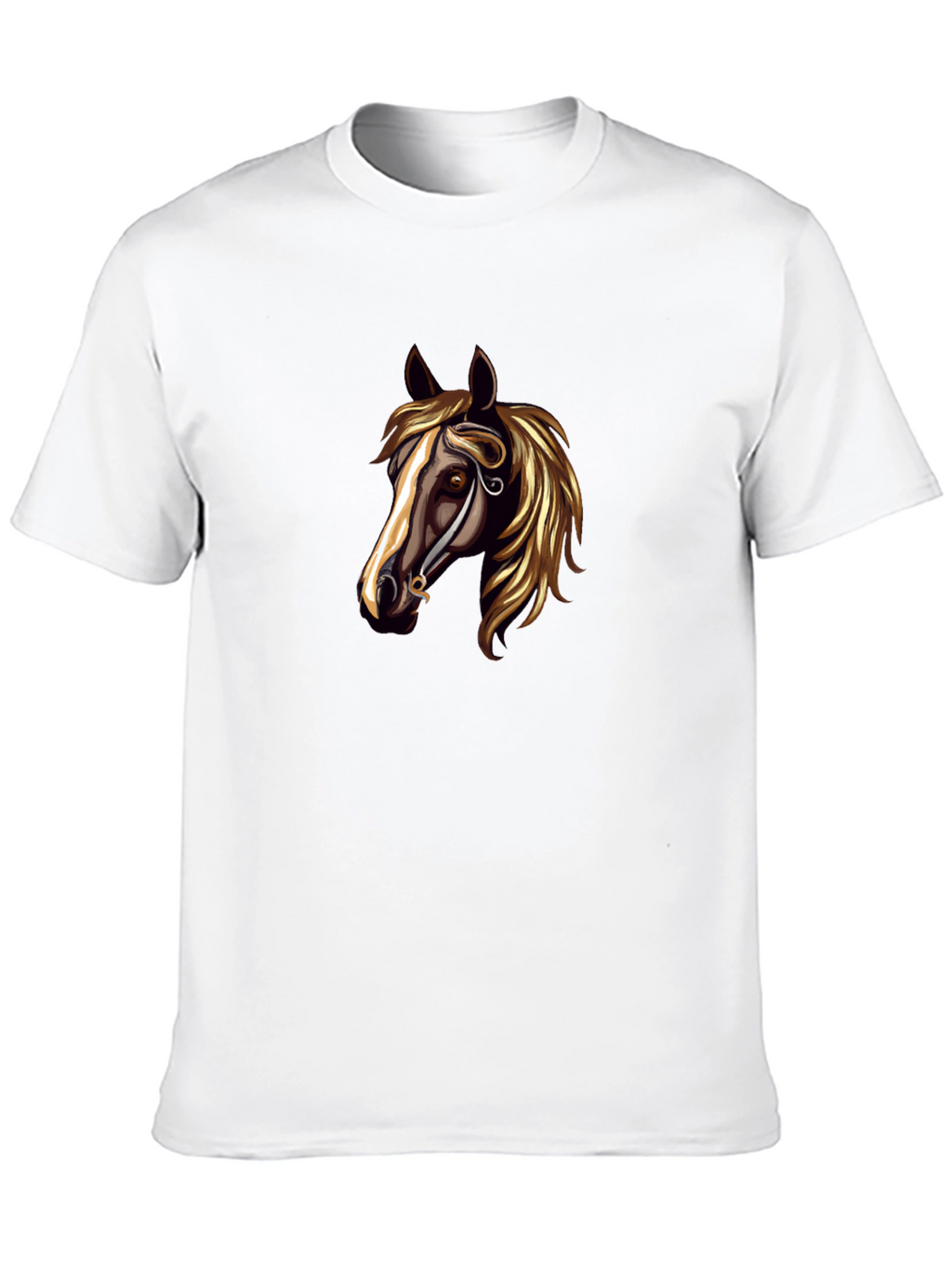 Horse Head Graphic Black T-Shirt