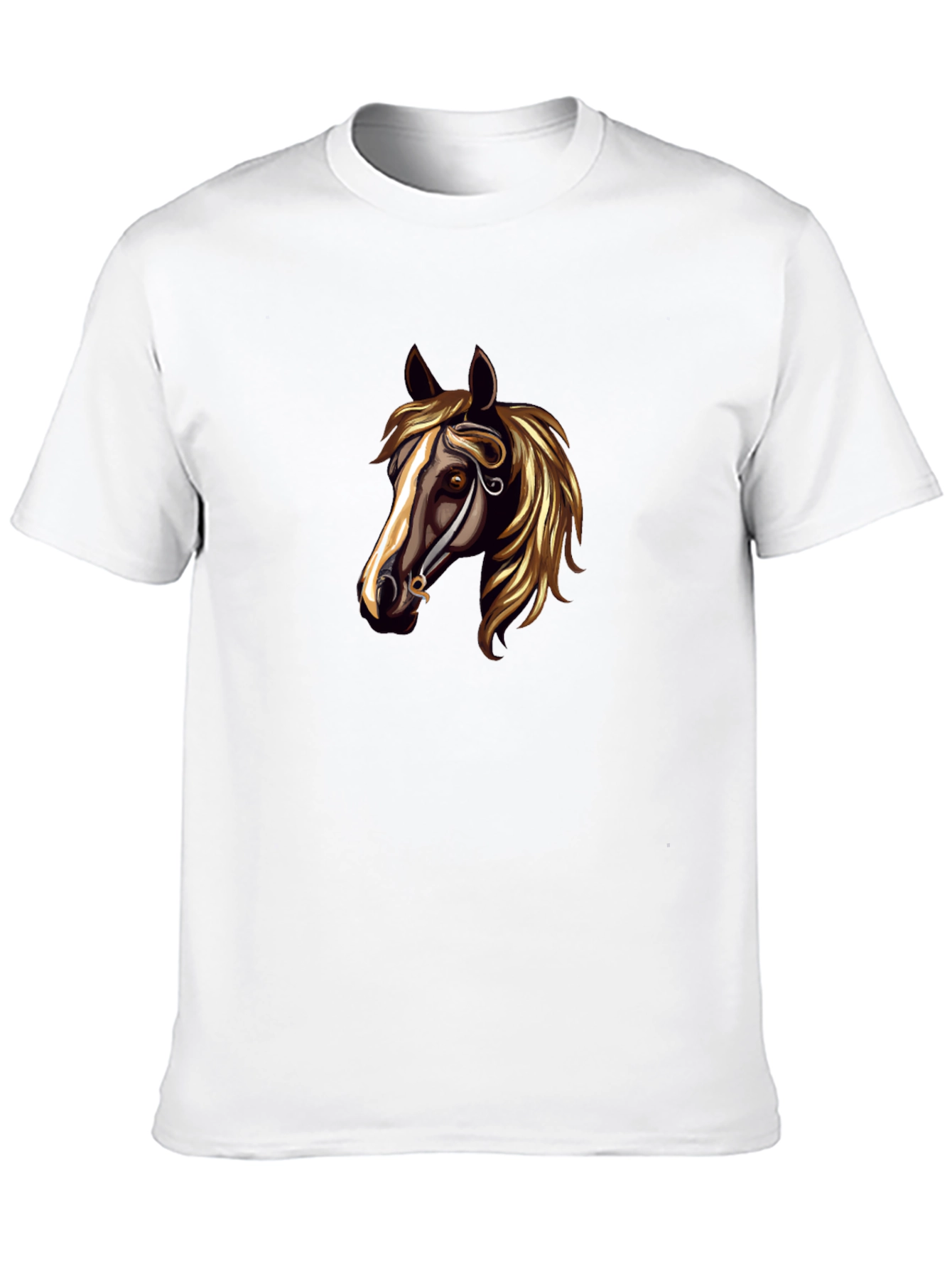 Horse Head Graphic Black T-Shirt