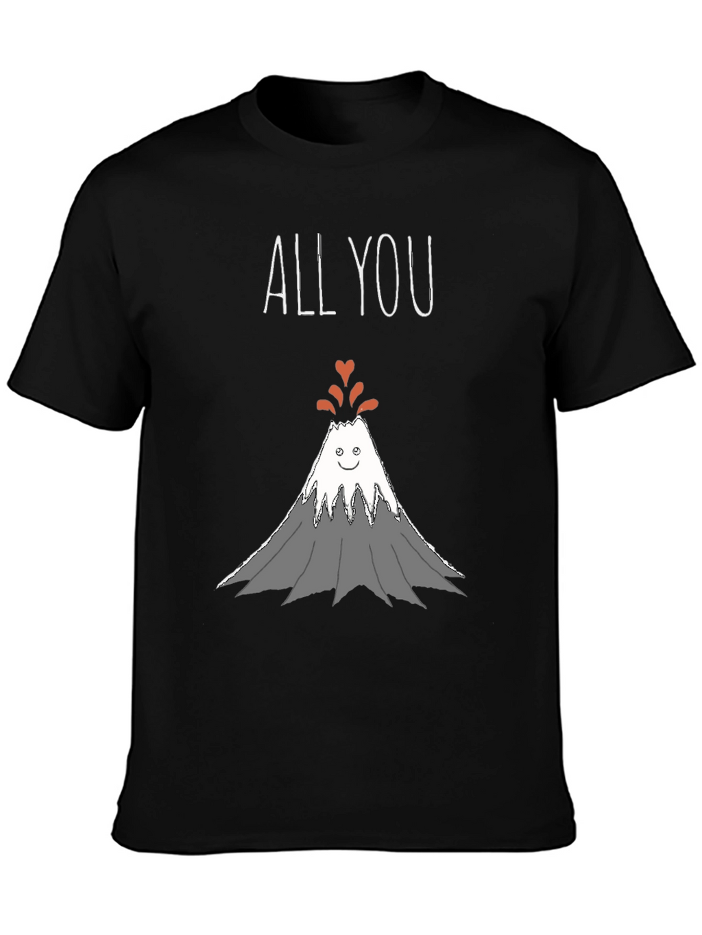 All You Need Is Love Volcano Graphic T-Shirt