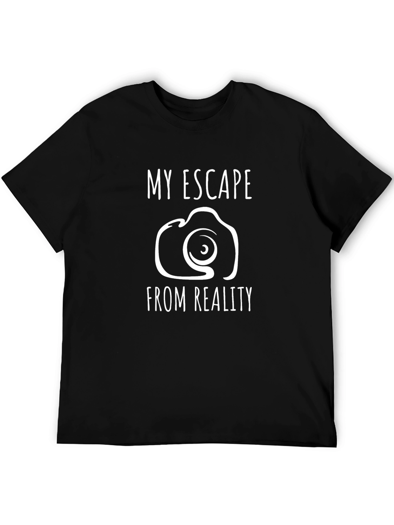 My Escape From Reality Camera Graphic Tee - Black
