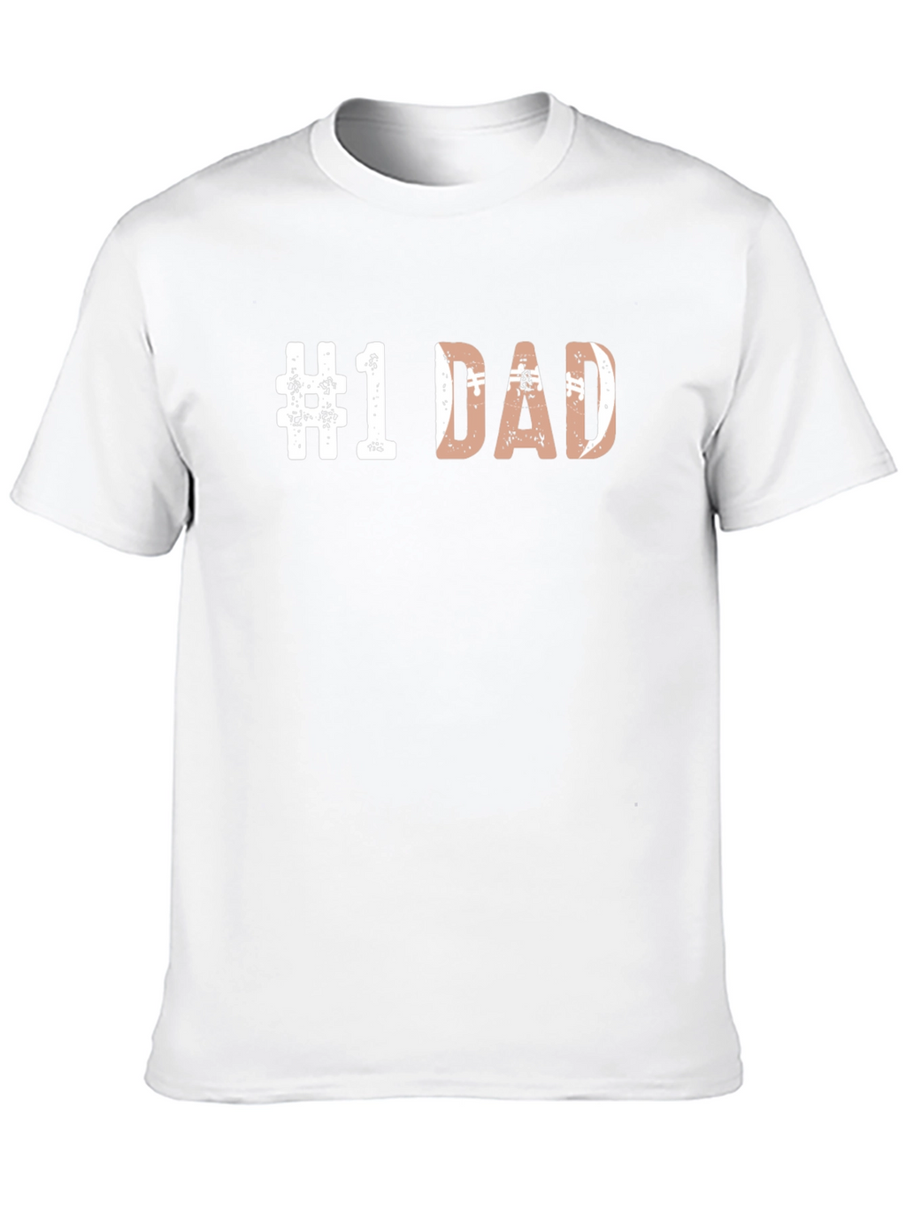 #1 Dad Football Graphic Tee - Fathers Day Gift