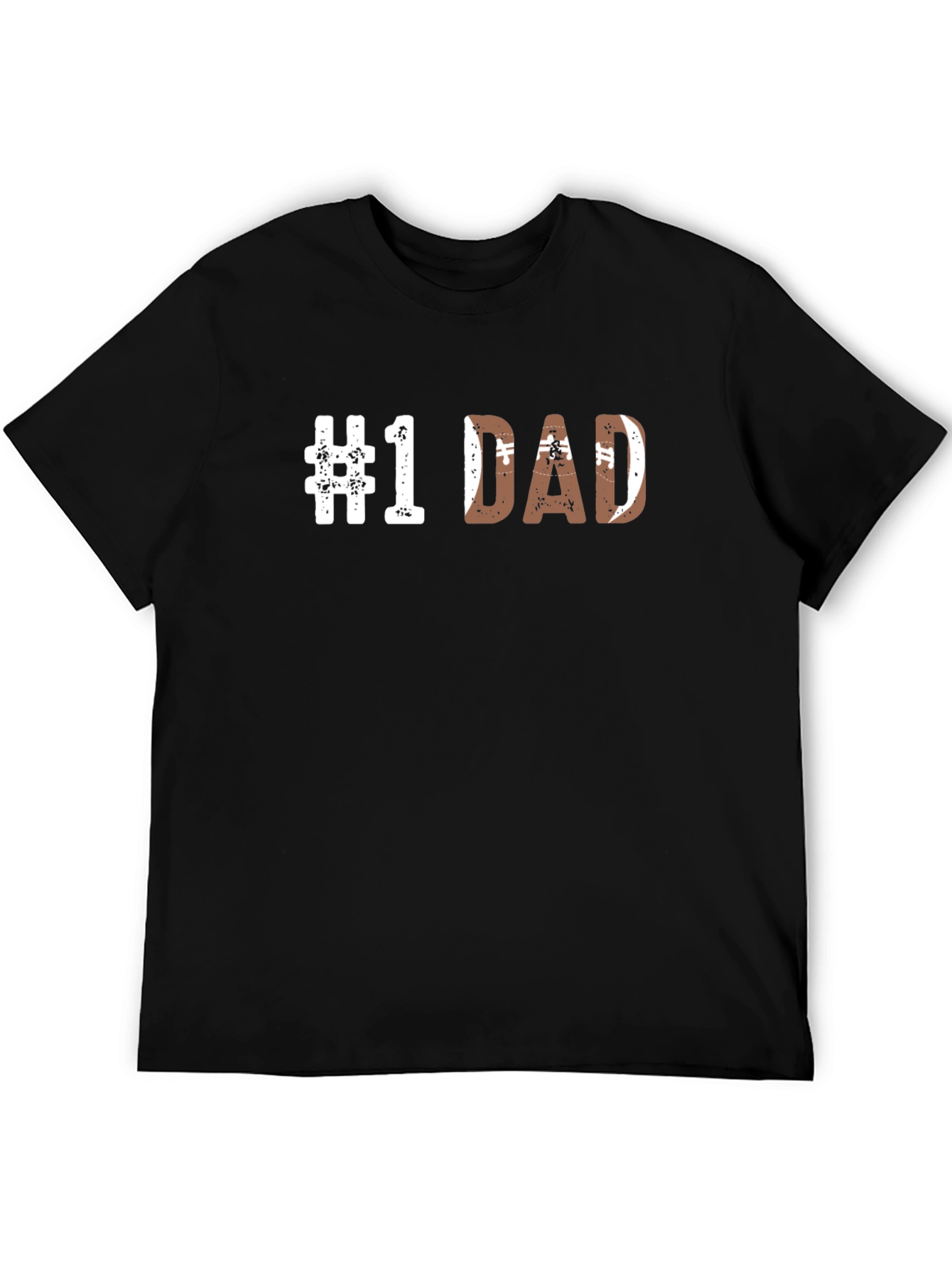 #1 Dad Football Graphic Tee - Fathers Day Gift
