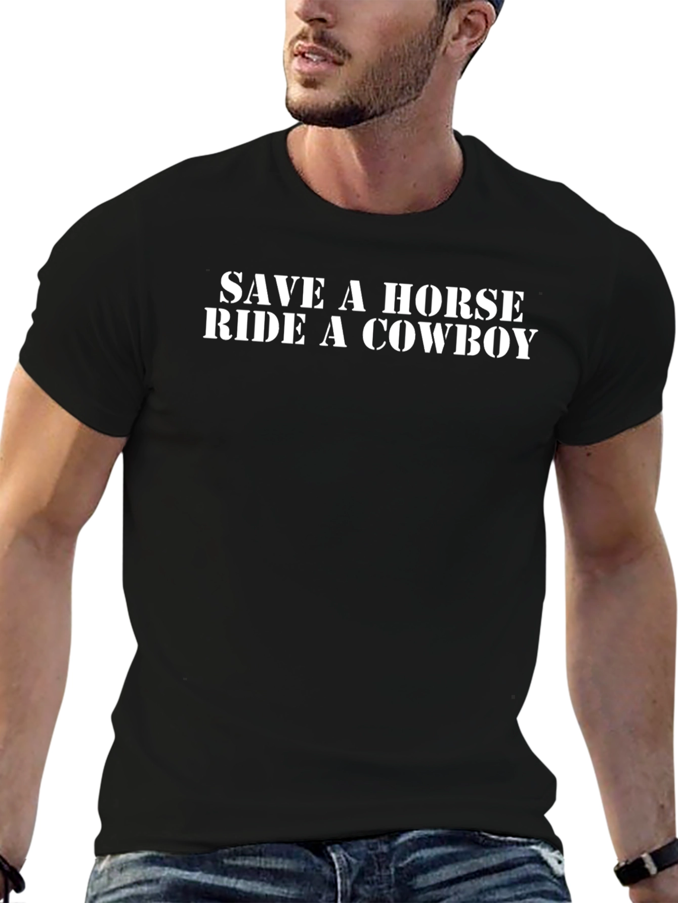 Save a Horse Ride a Cowboy Graphic Tee
