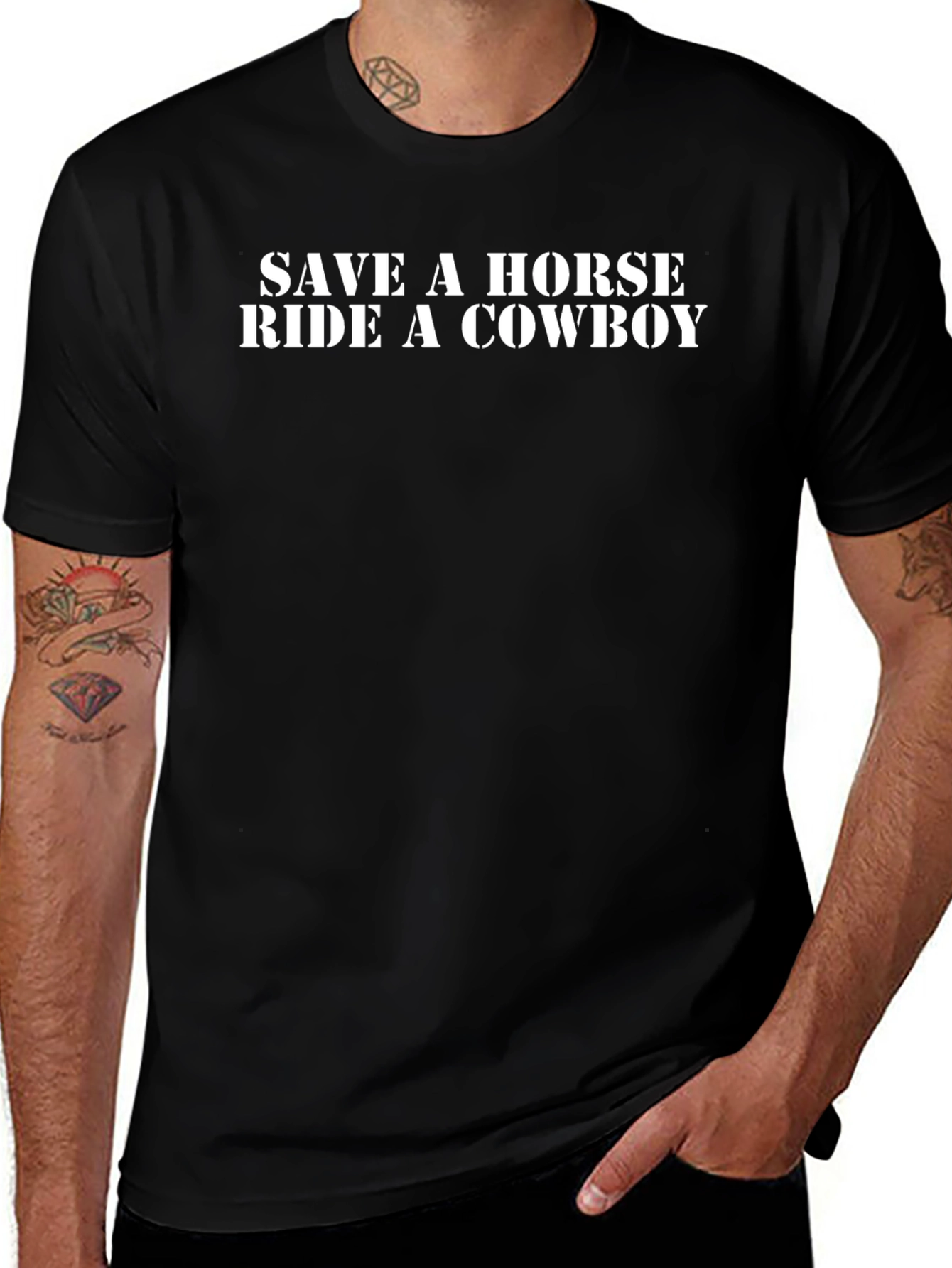 Save a Horse Ride a Cowboy Graphic Tee