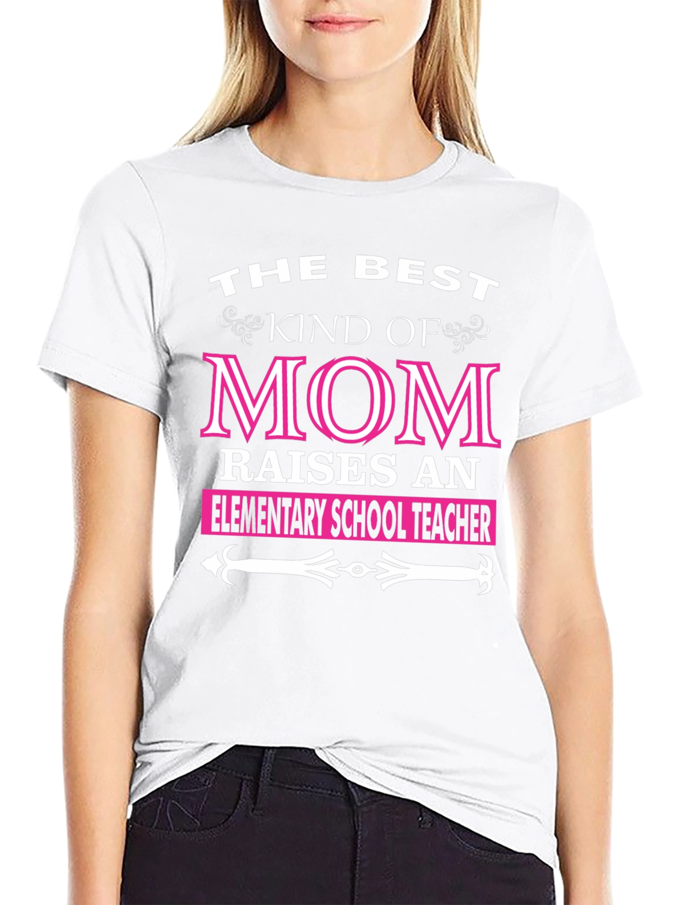 Best Kind of Mom Elementary School Teacher T-Shirt