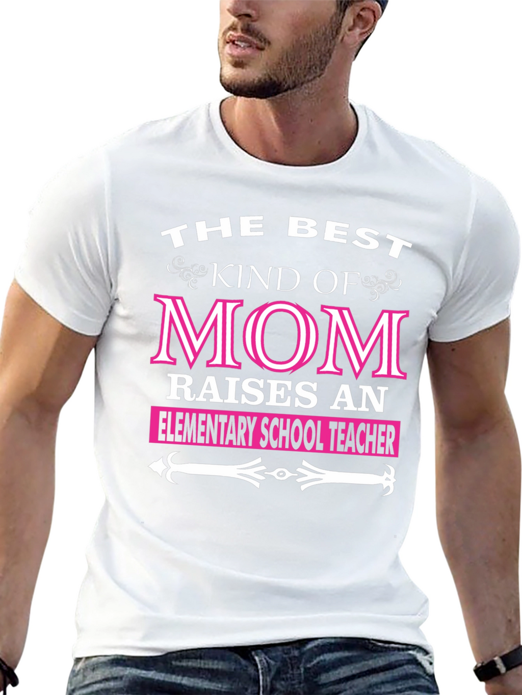 Best Kind of Mom Elementary School Teacher T-Shirt
