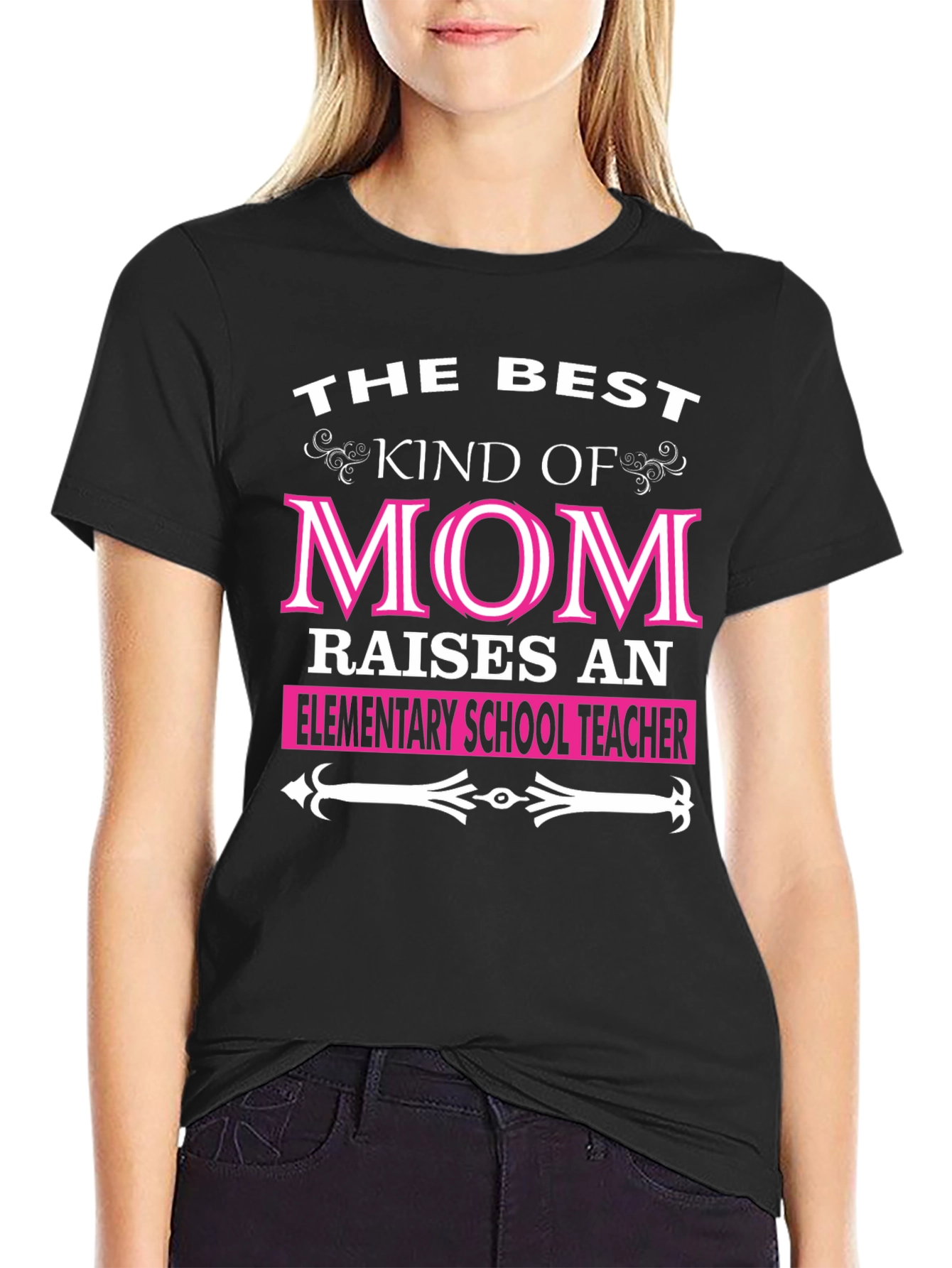 Best Kind of Mom Elementary School Teacher T-Shirt
