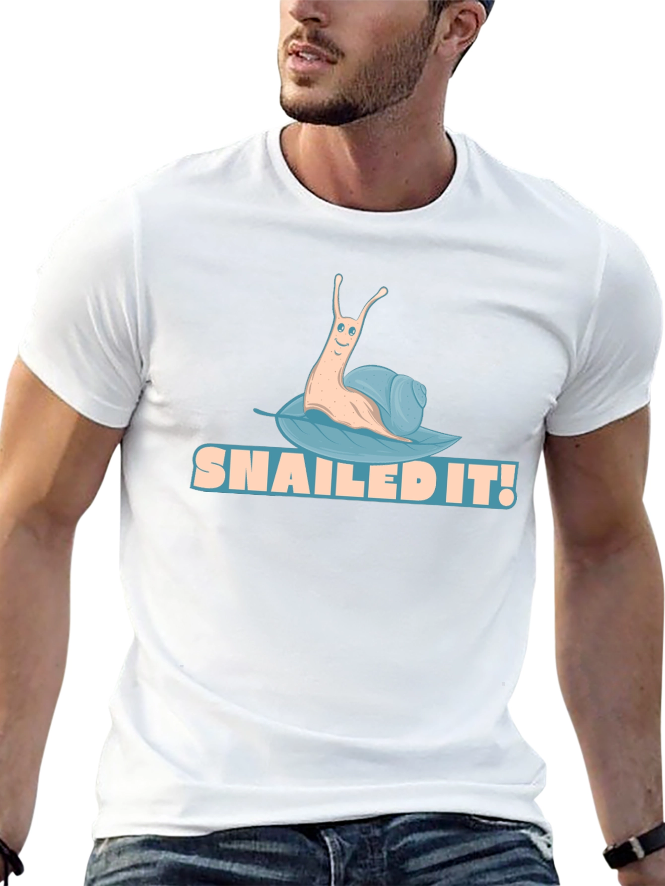 Snailed It! Funny Snail Graphic Tee