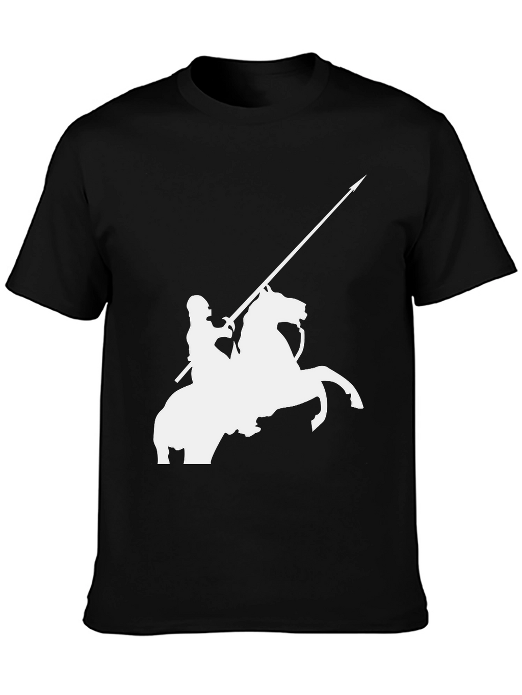 Knight on Horseback Black Tee