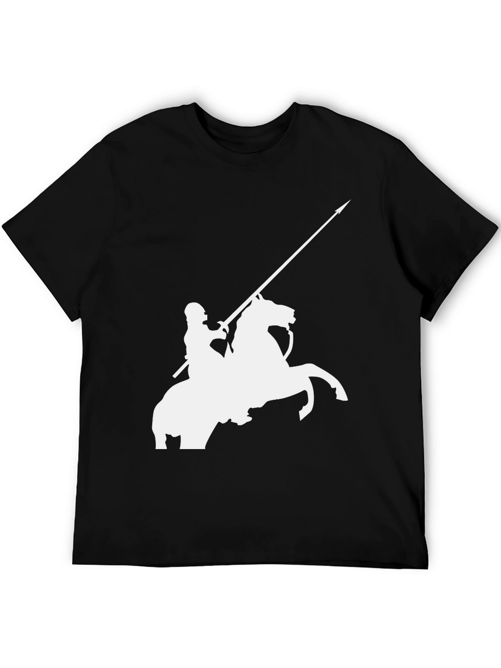 Knight on Horseback Black Tee