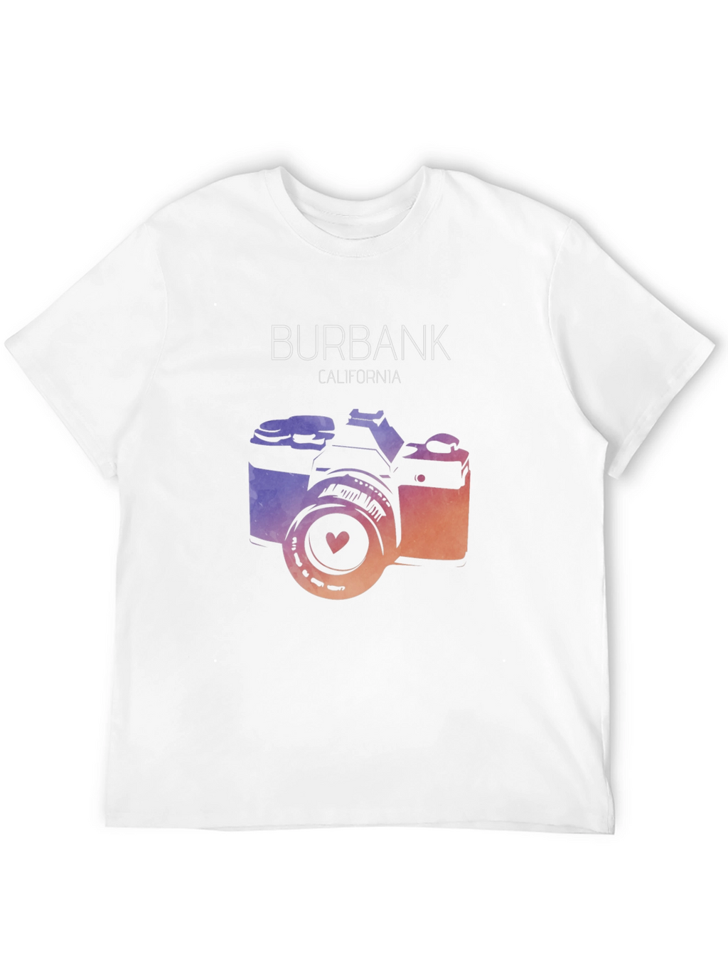 Burbank California Camera Graphic Tee