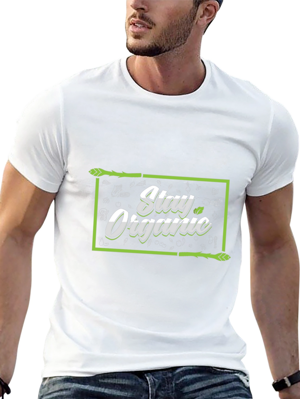 Stay Organic Black T-Shirt