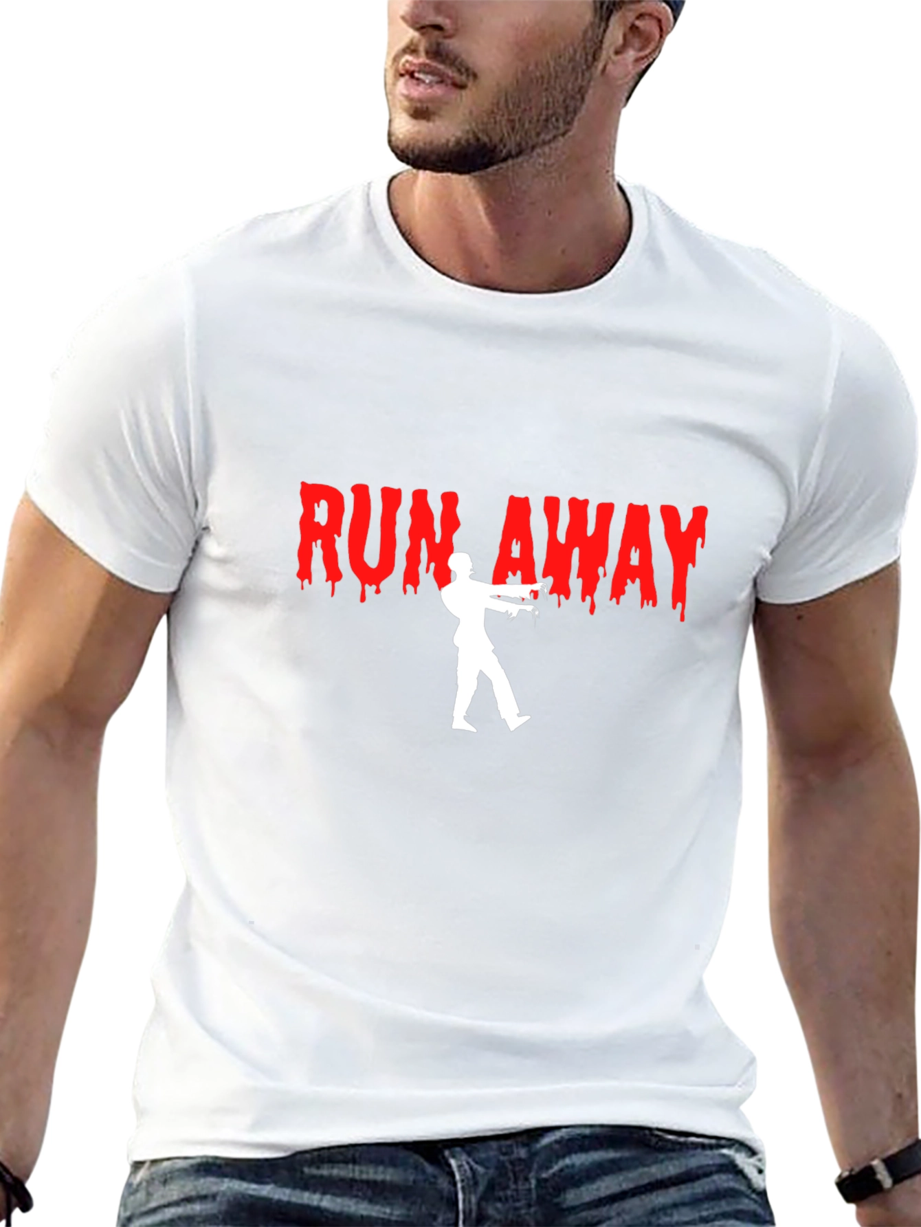 Run Away Zombie Graphic T-Shirt