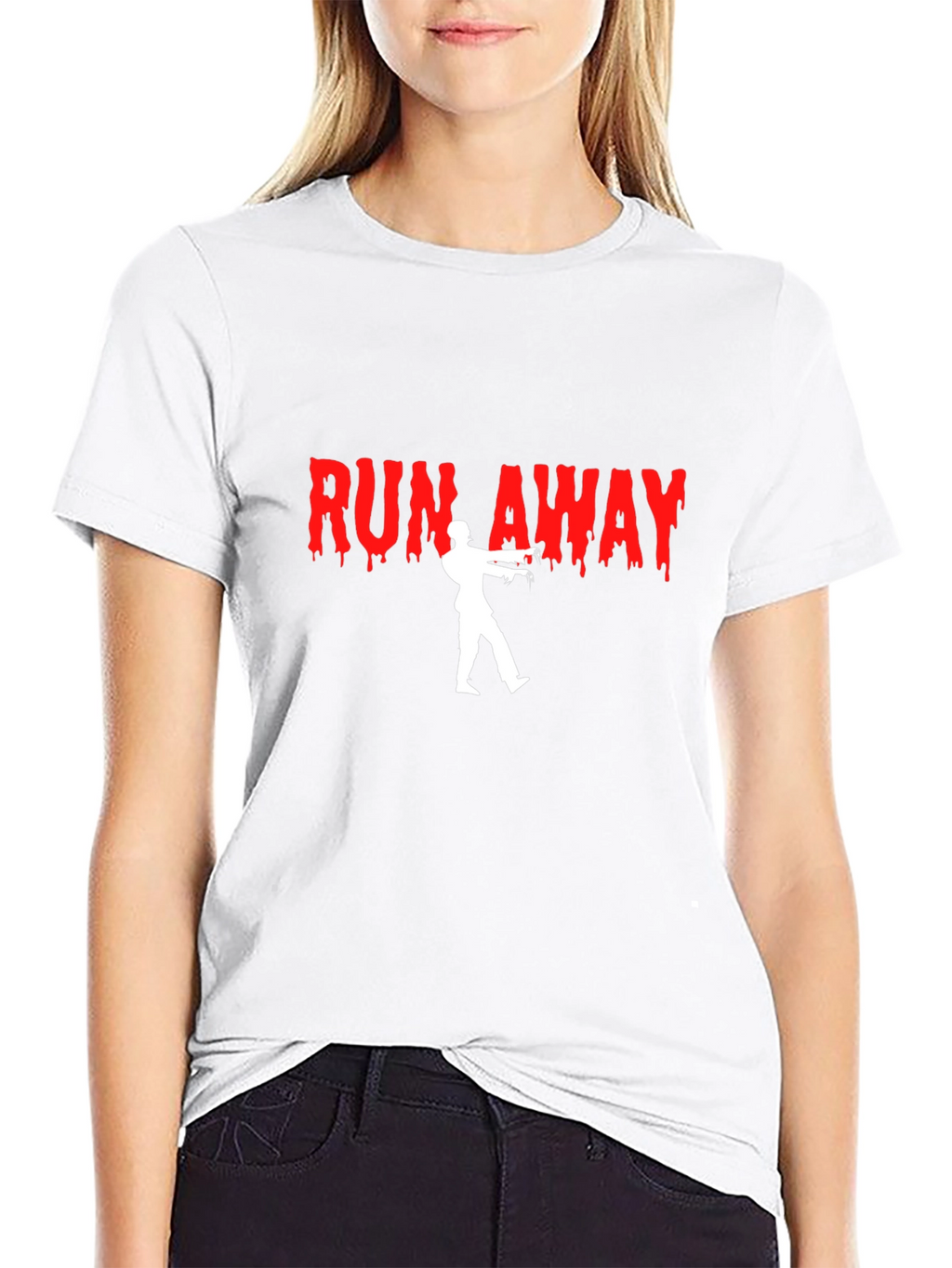 Run Away Zombie Graphic T-Shirt