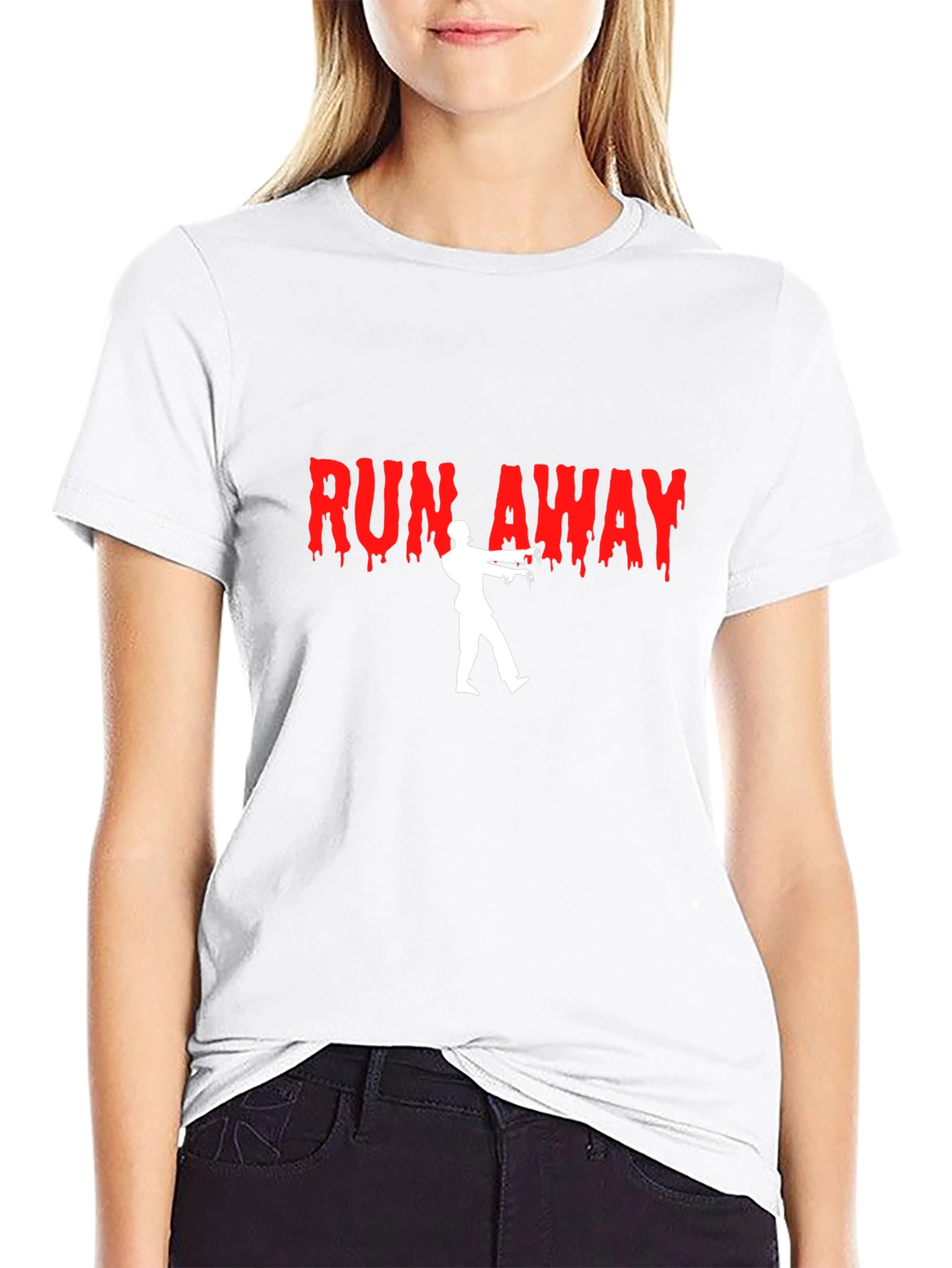 Run Away Zombie Graphic T-Shirt