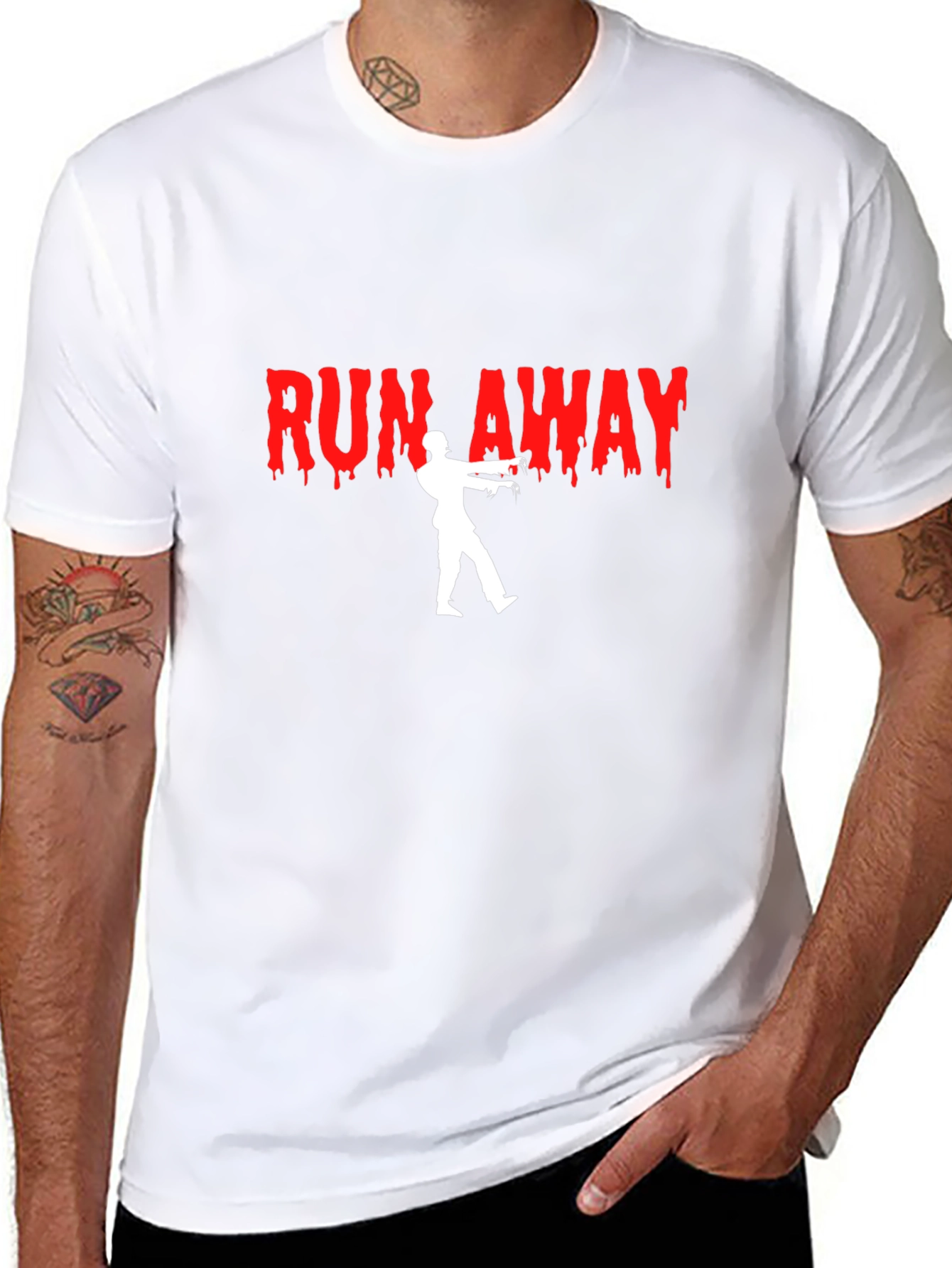 Run Away Zombie Graphic T-Shirt