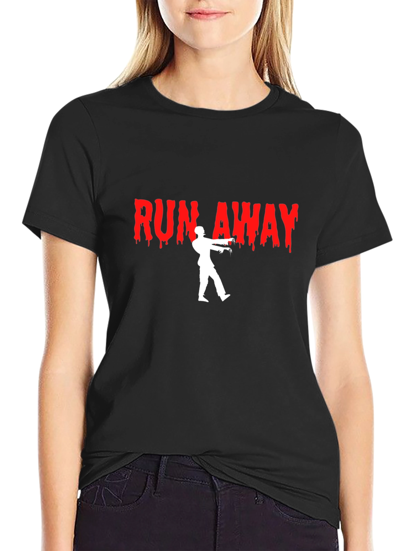 Run Away Zombie Graphic T-Shirt