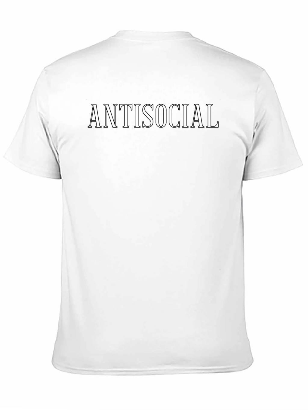 Antisocial Graphic Tee - Black Casual T-Shirt