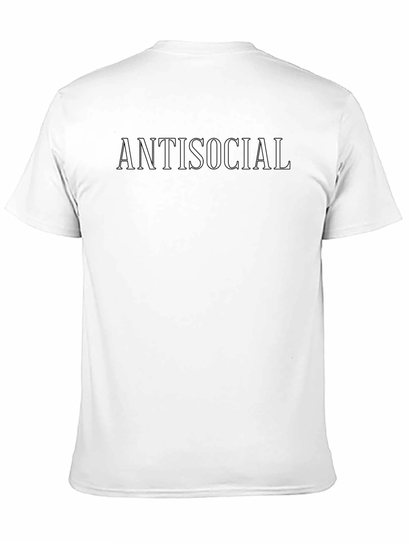 Antisocial Graphic Tee - Black Casual T-Shirt